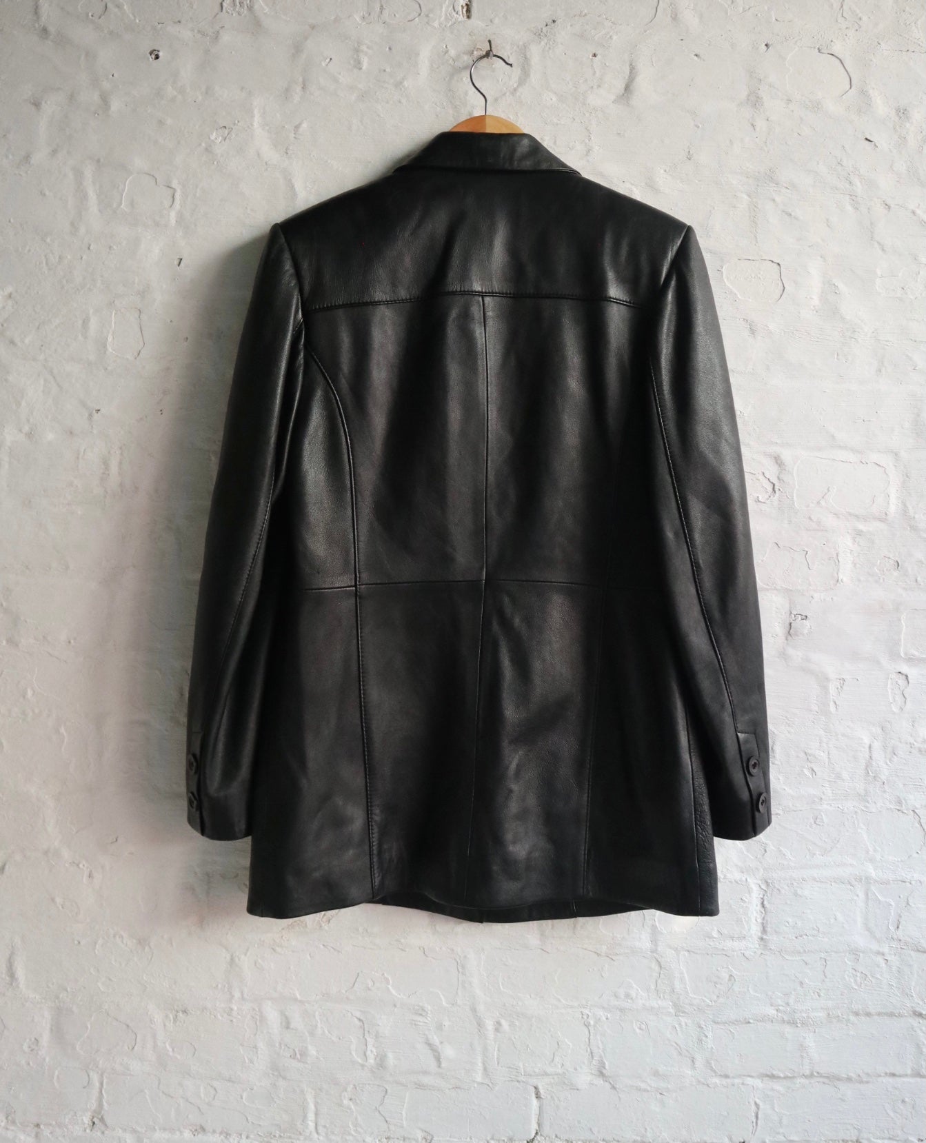 Black leather Jacket | 1990s
