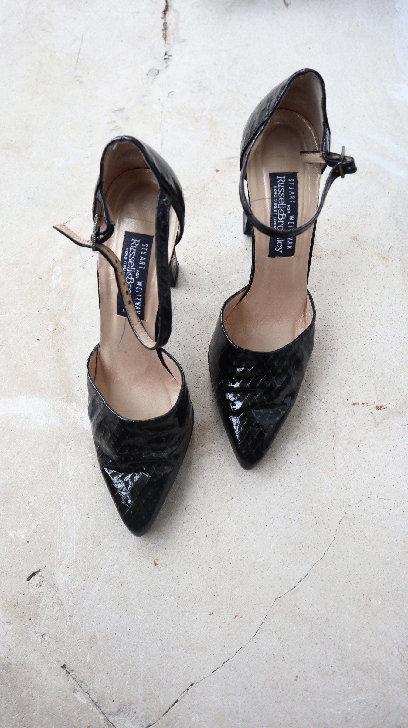 Black Snake Skin Heels| 5