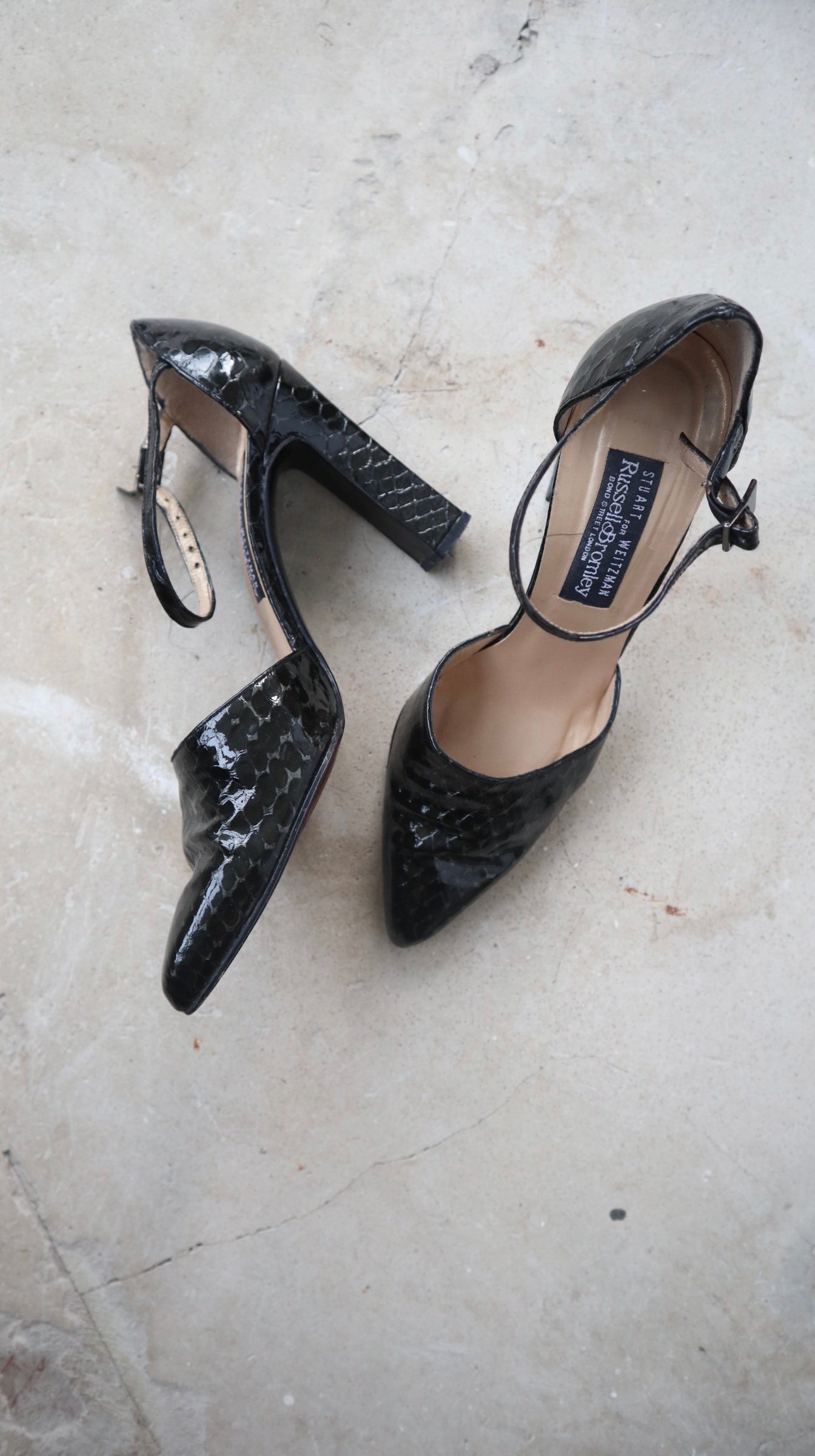 Black Snake Skin Heels| 5