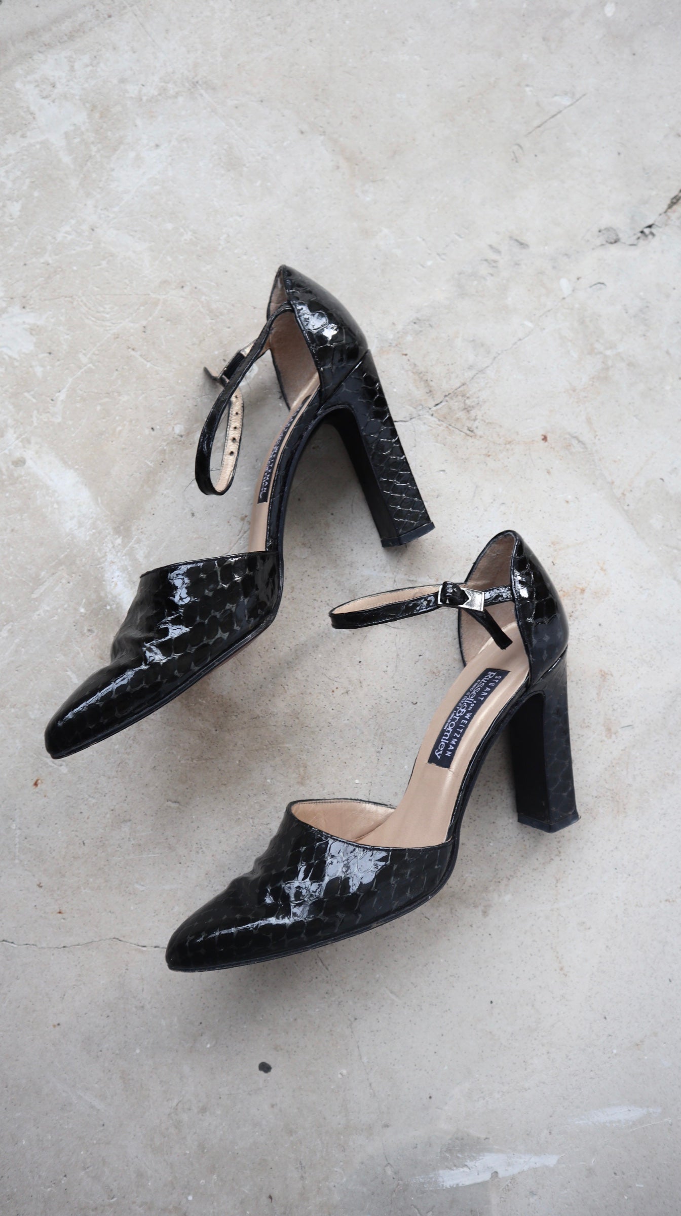 Black Snake Skin Heels| 5