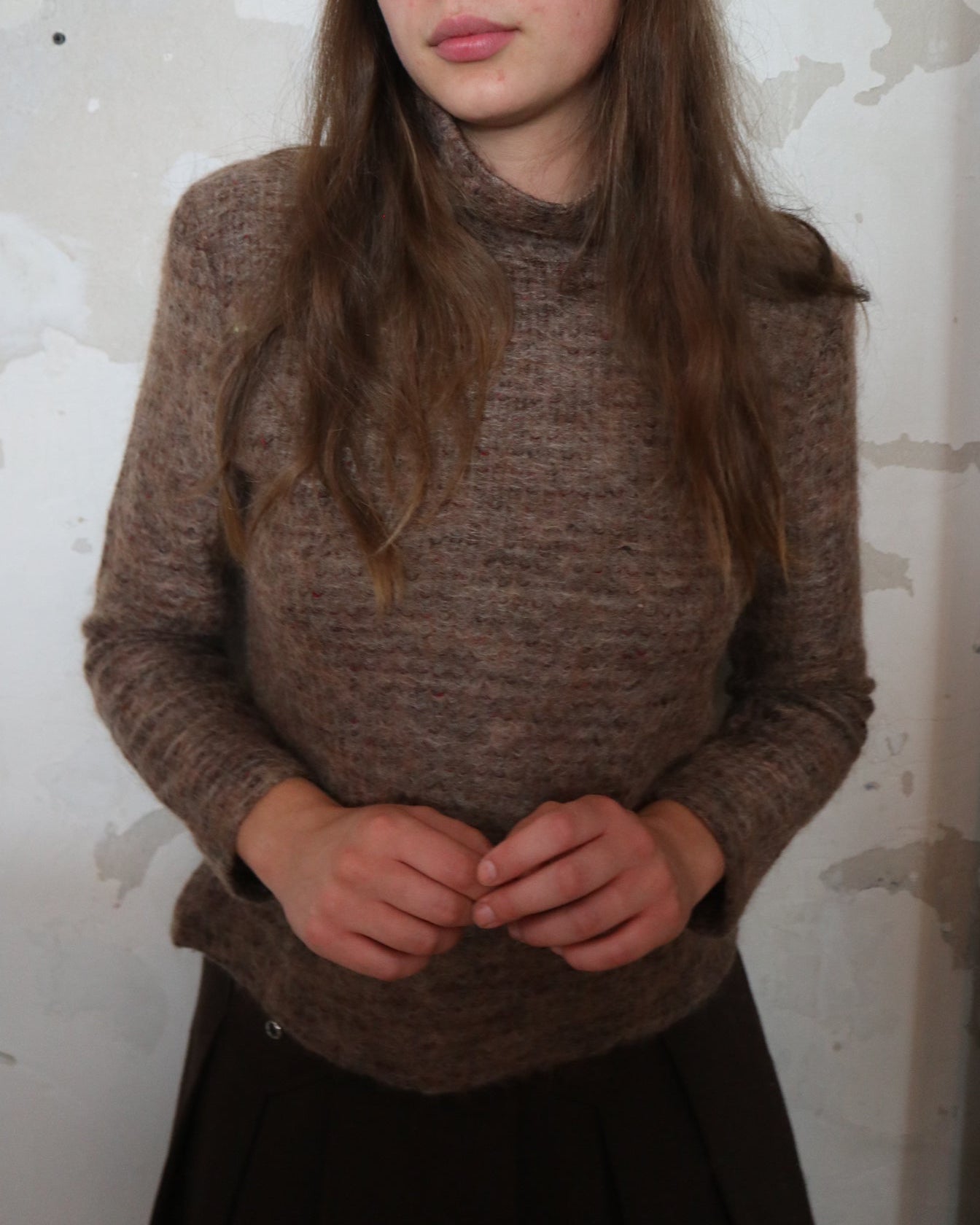Mohair turtleneck neck Skinny Jumper | 8-10