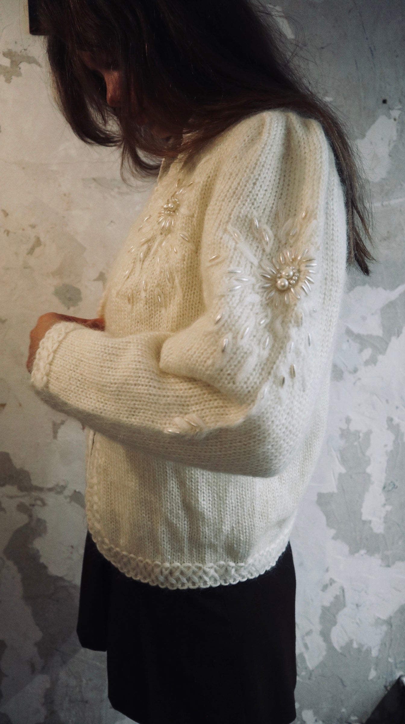 Mohair Beaded Cardigan | 12