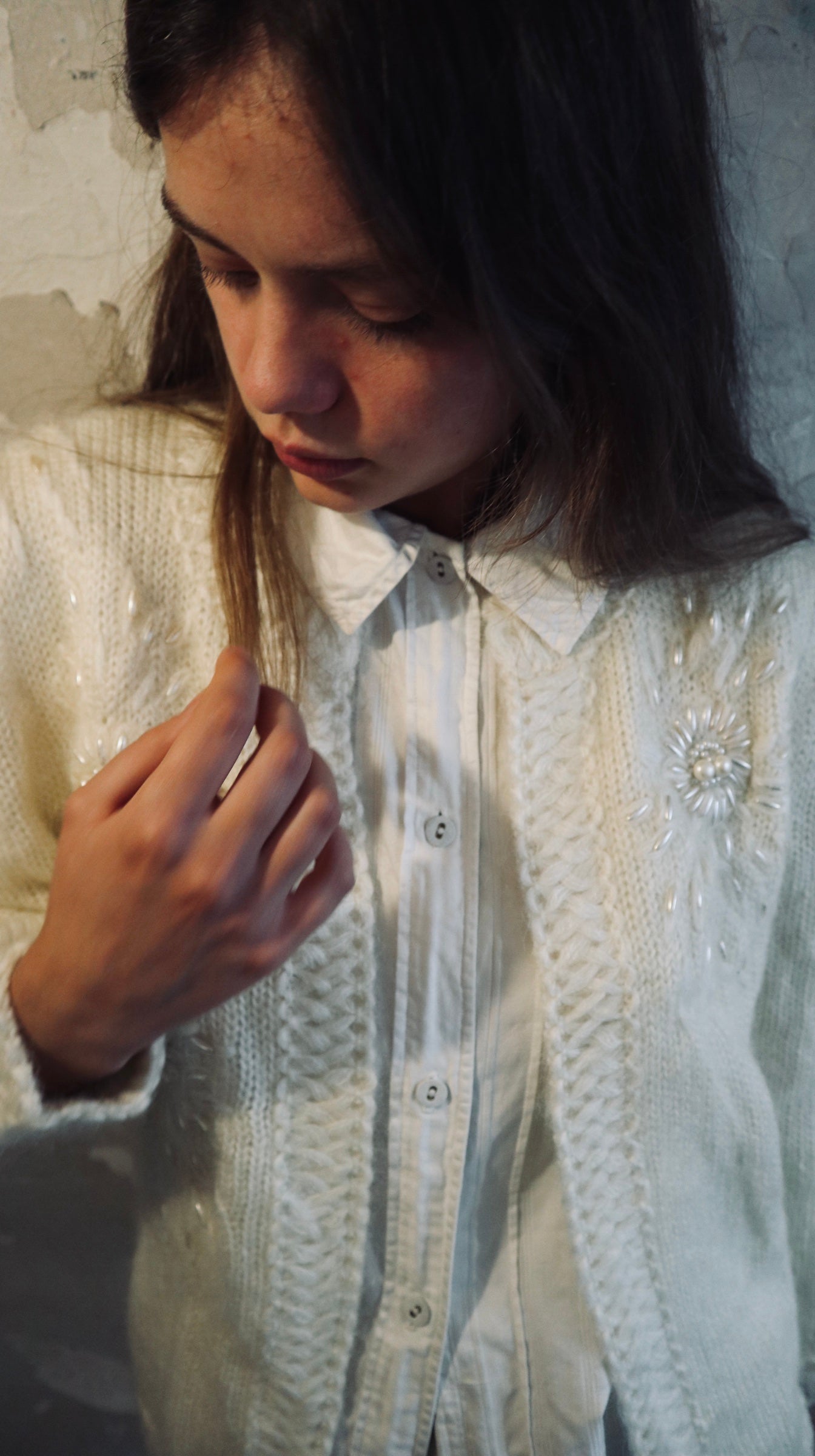 Mohair Beaded Cardigan | 12