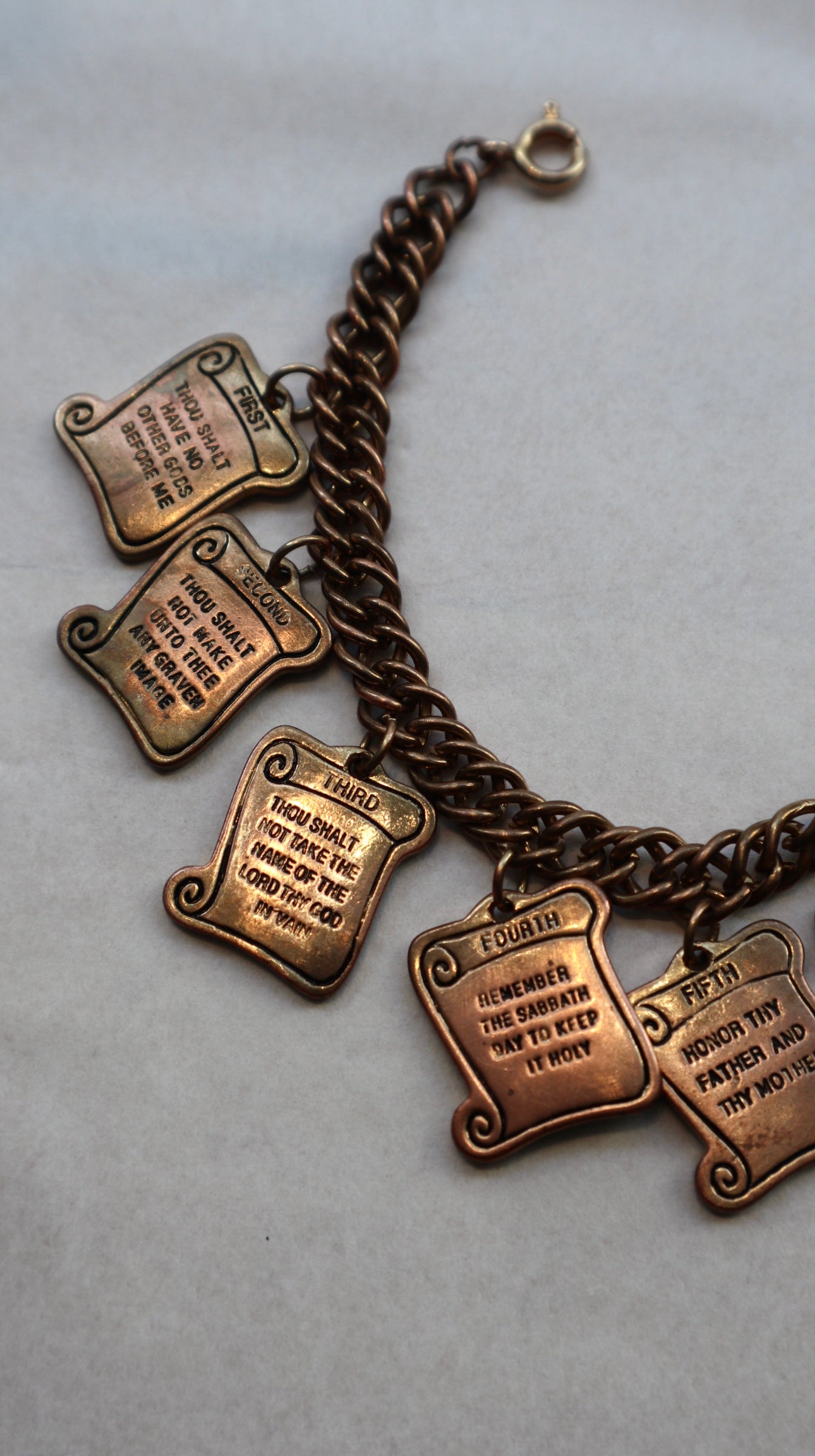 The 10 Commandments Scroll Bracelet