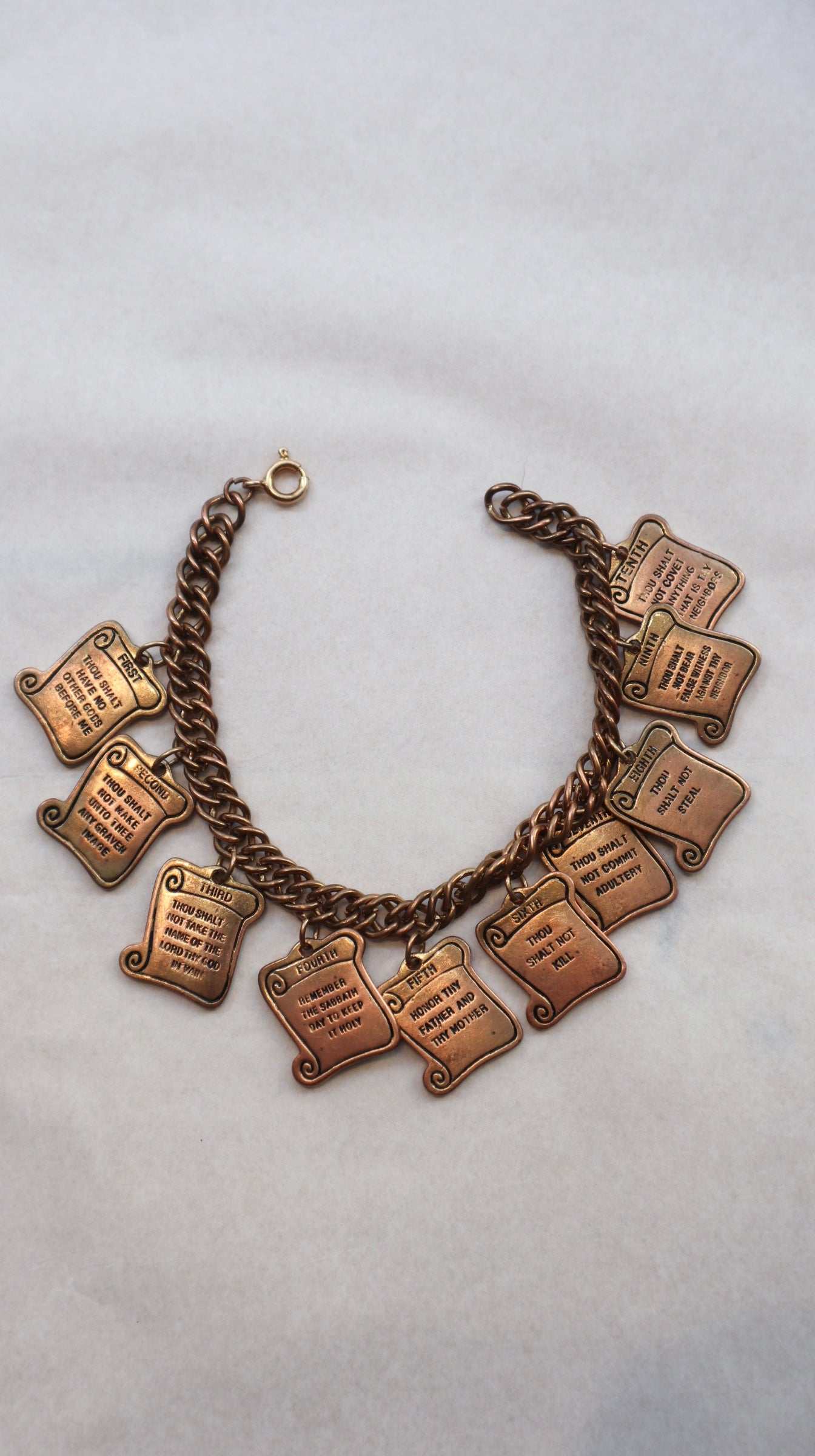 The 10 Commandments Scroll Bracelet