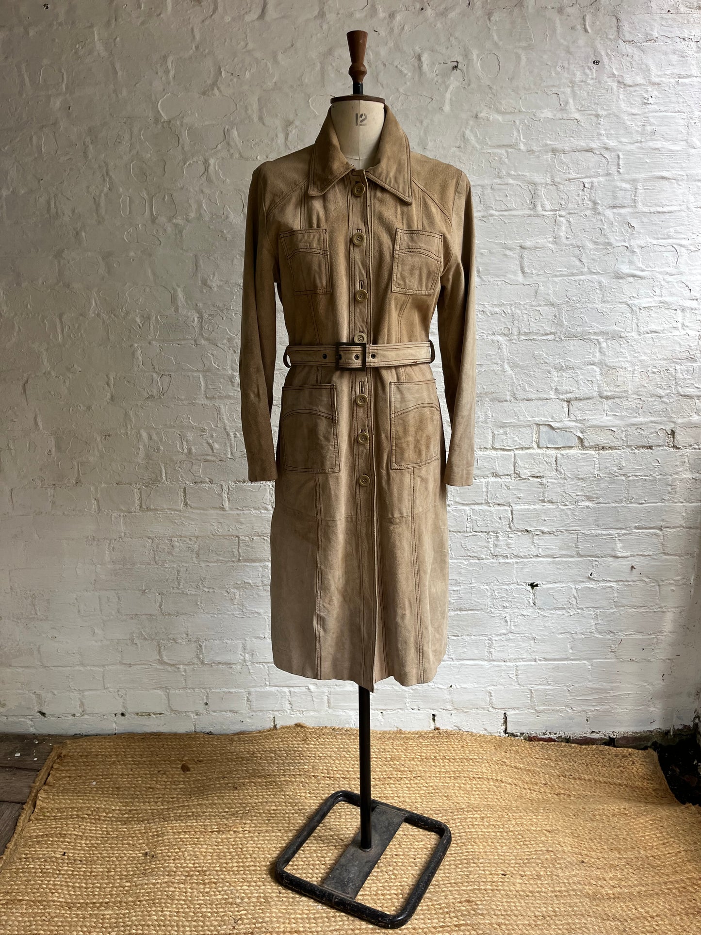 70s Inspired Safari Suede Coat | 10
