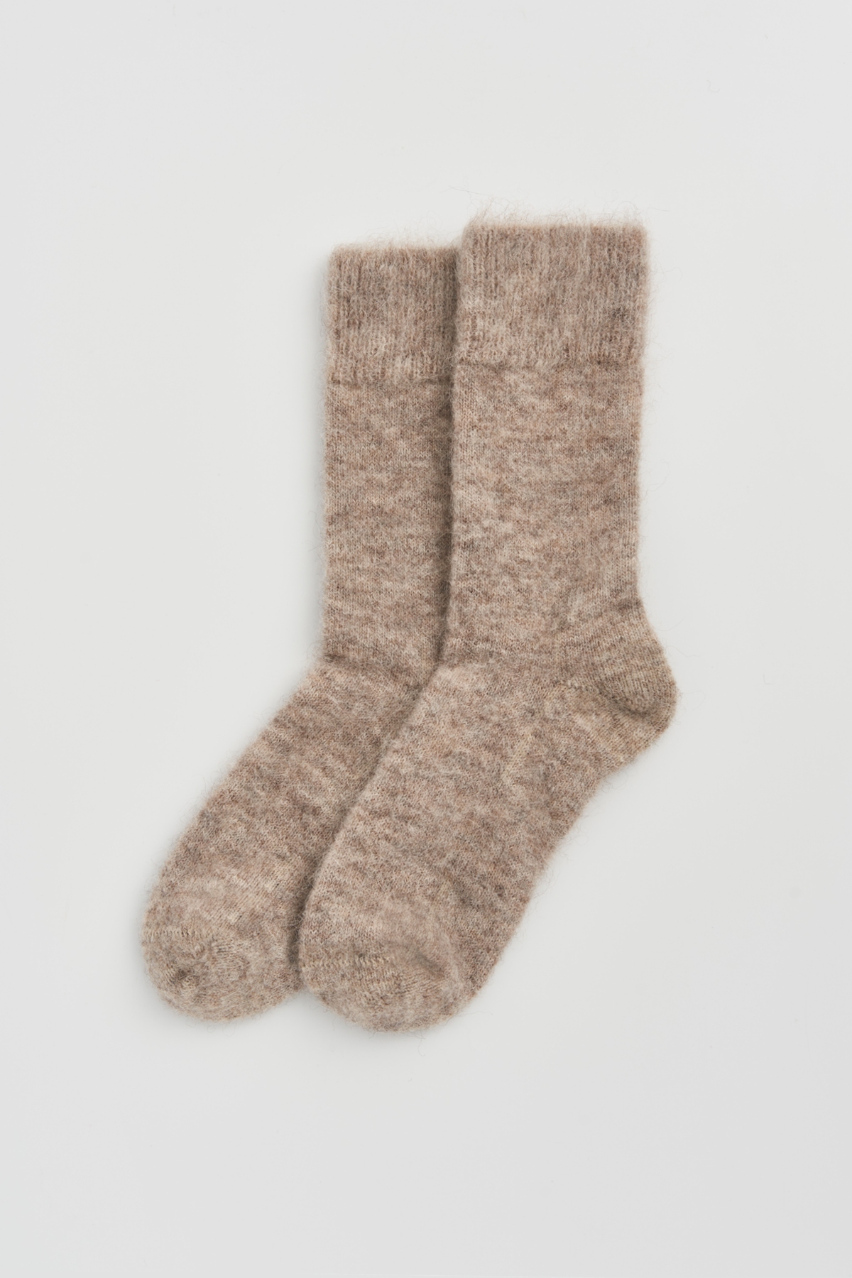 Pairs Socks - Hare Grey Ultra Soft Alpaca Bed Socks: Hare Grey / Medium (UK 8-10)