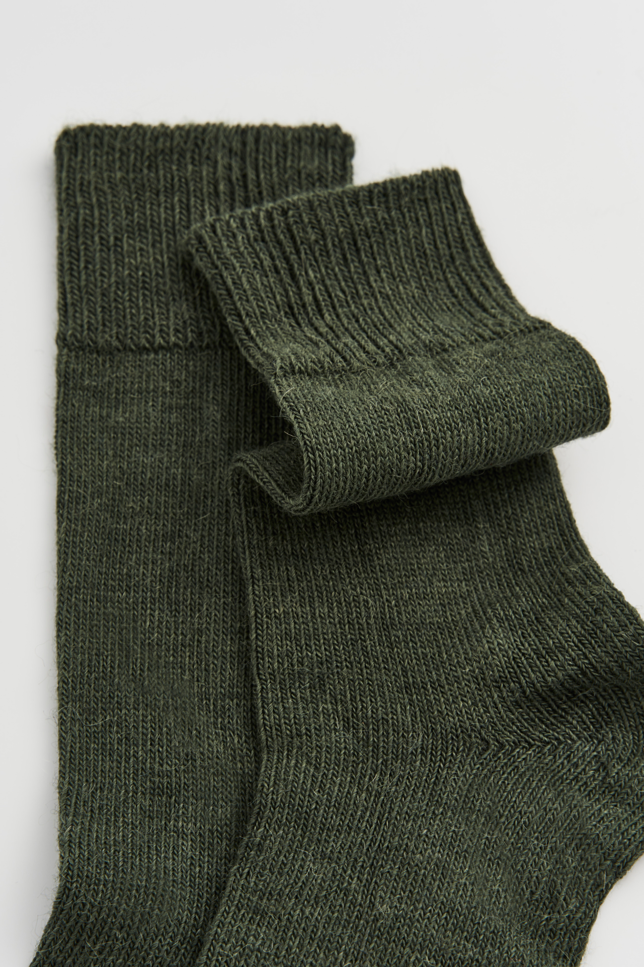 Pairs Socks - Glen Green Alpaca Socks: Glen Green / Large (UK 11-13)