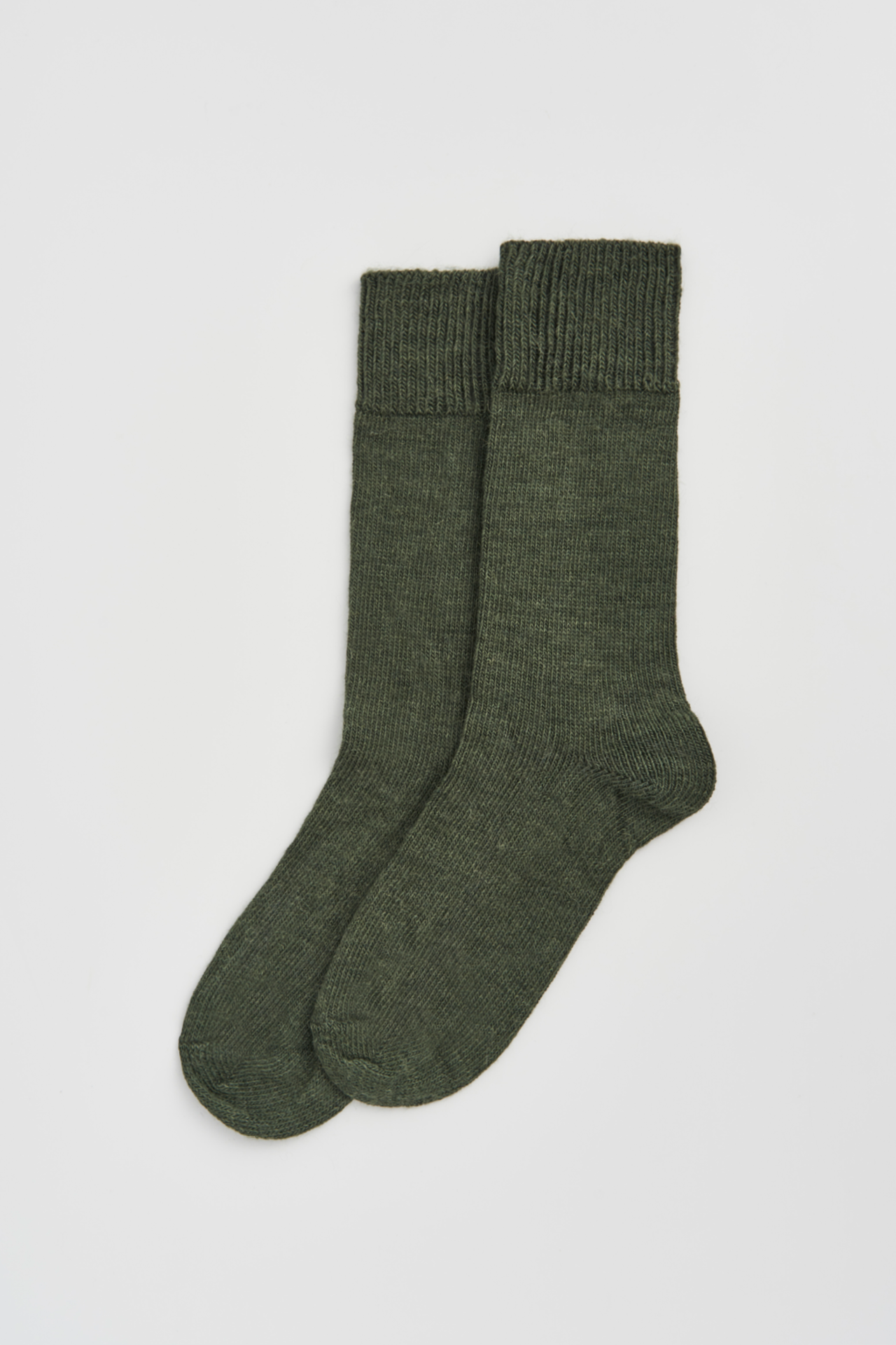 Pairs Socks - Glen Green Alpaca Socks: Glen Green / Large (UK 11-13)