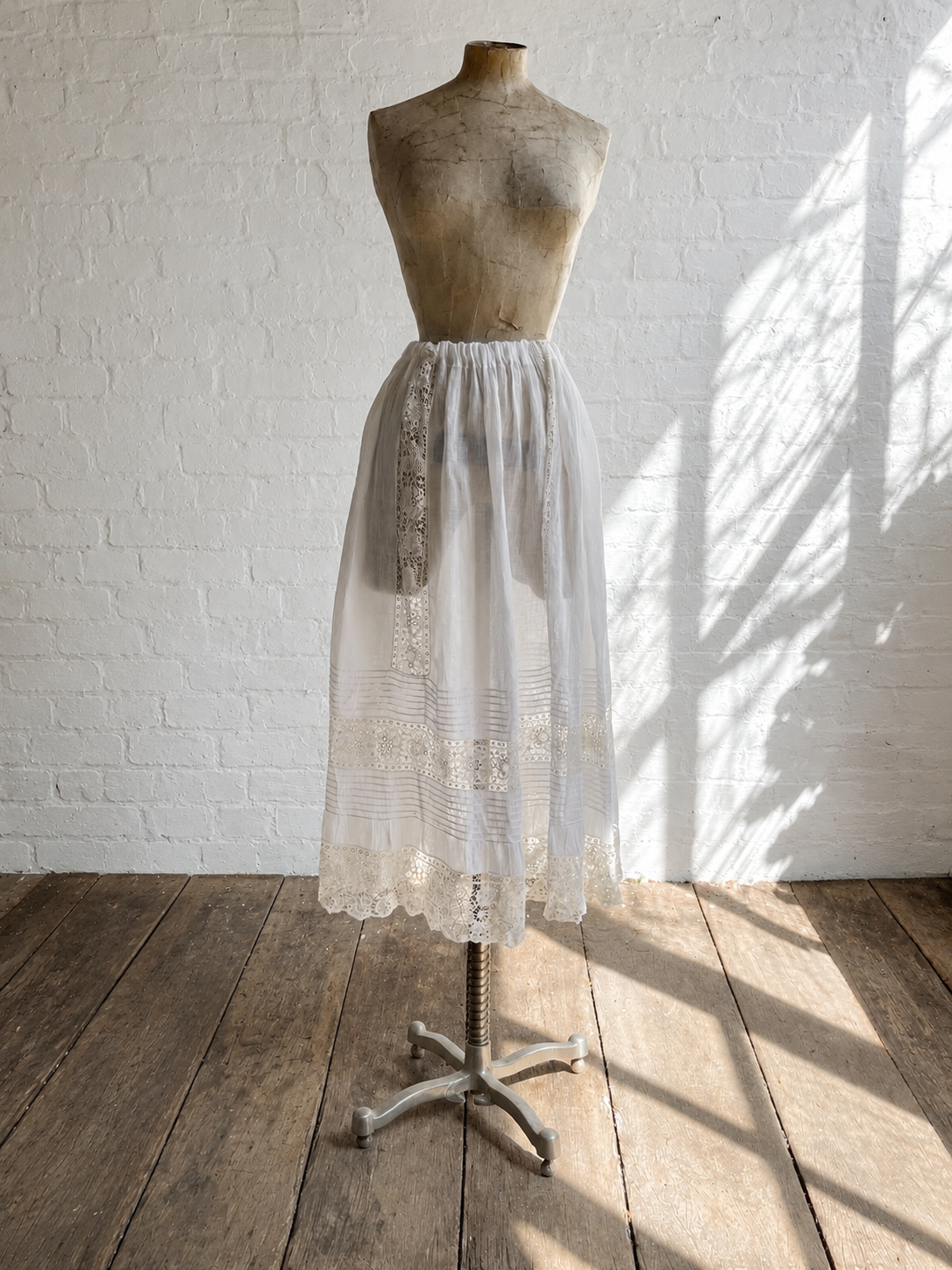 Edwardian Cotton & Lace  Skirt | 8-10