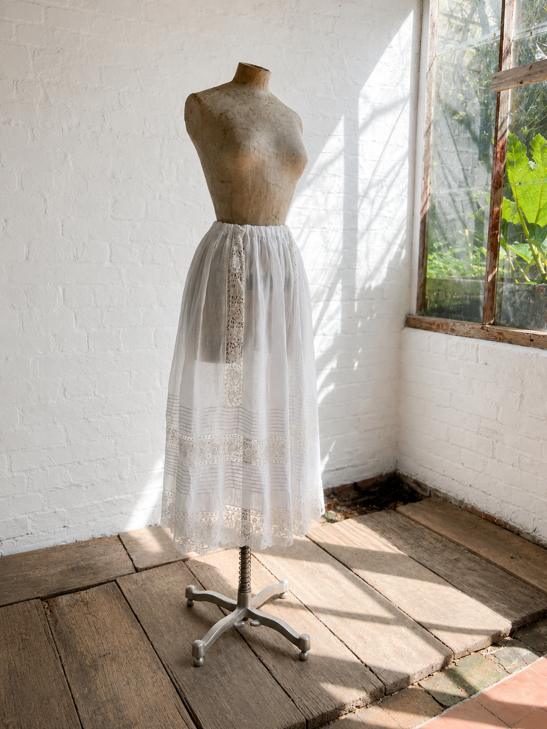 Edwardian Cotton & Lace  Skirt | 8-10