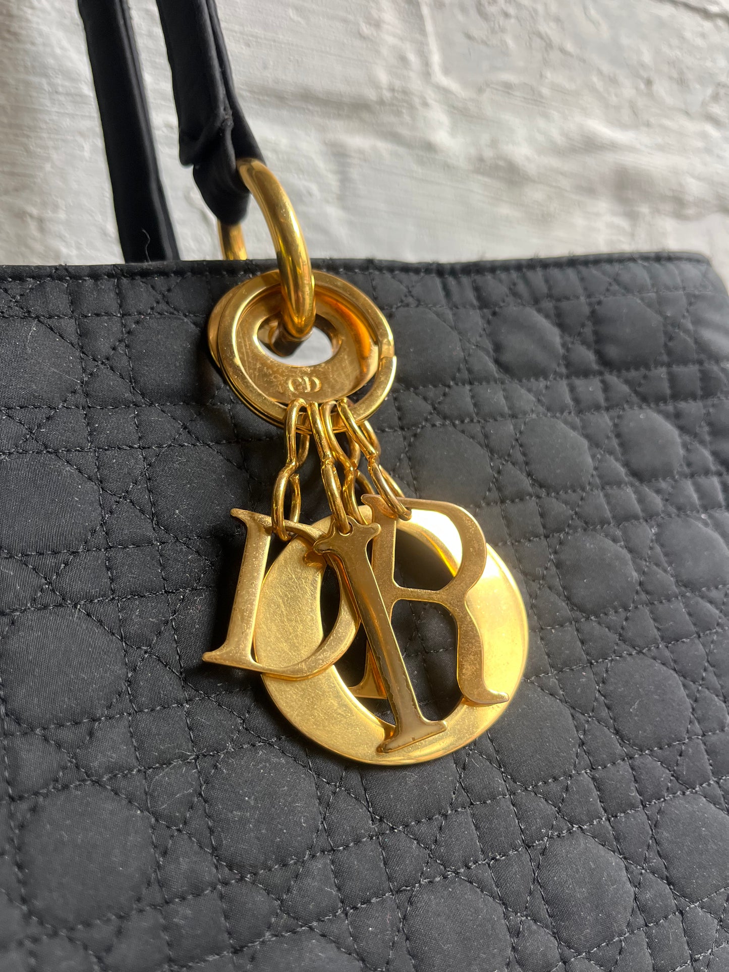 Vintage Dior Lady Tote Bag.