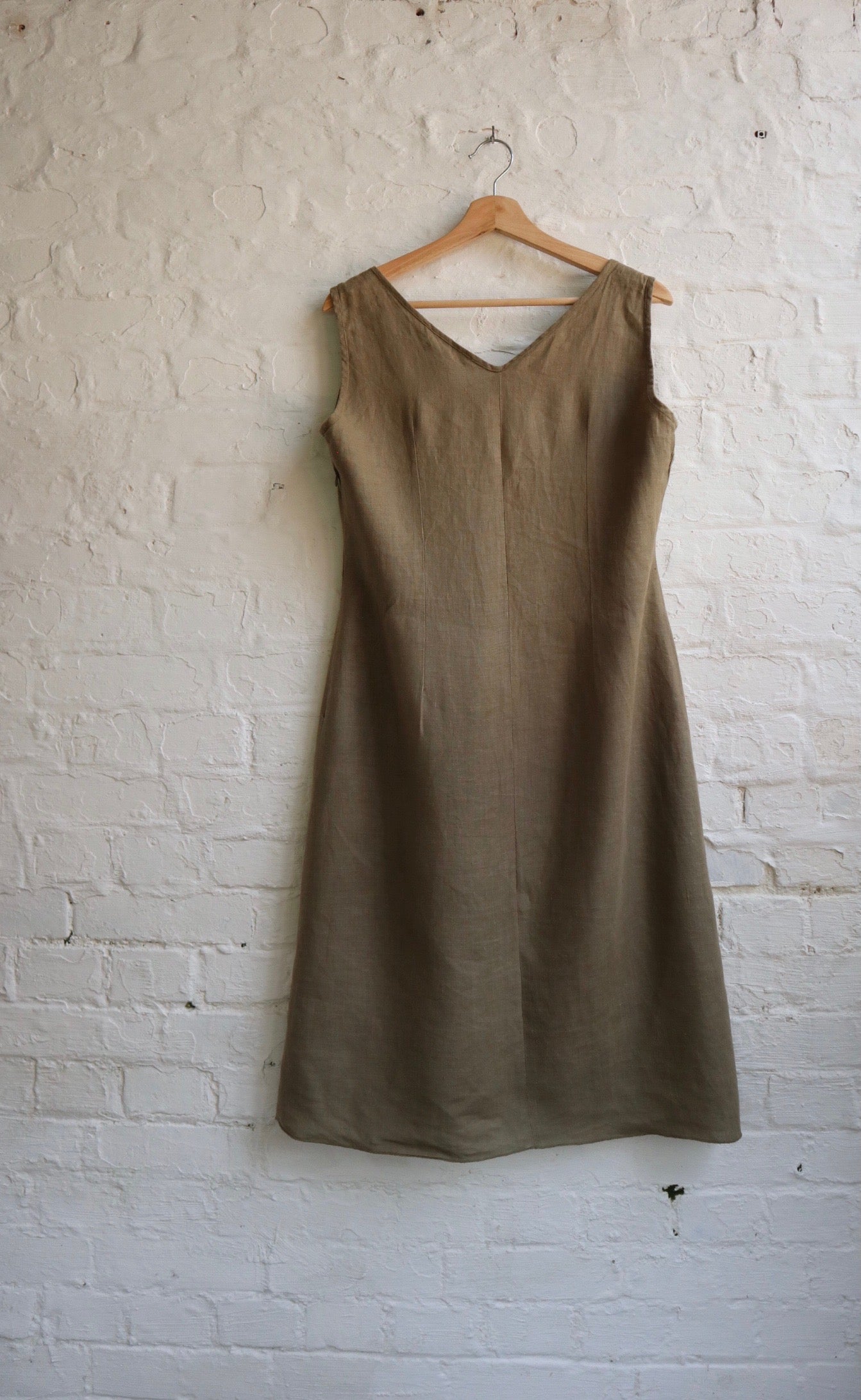 Italian Linen Minimalist Dress| 14