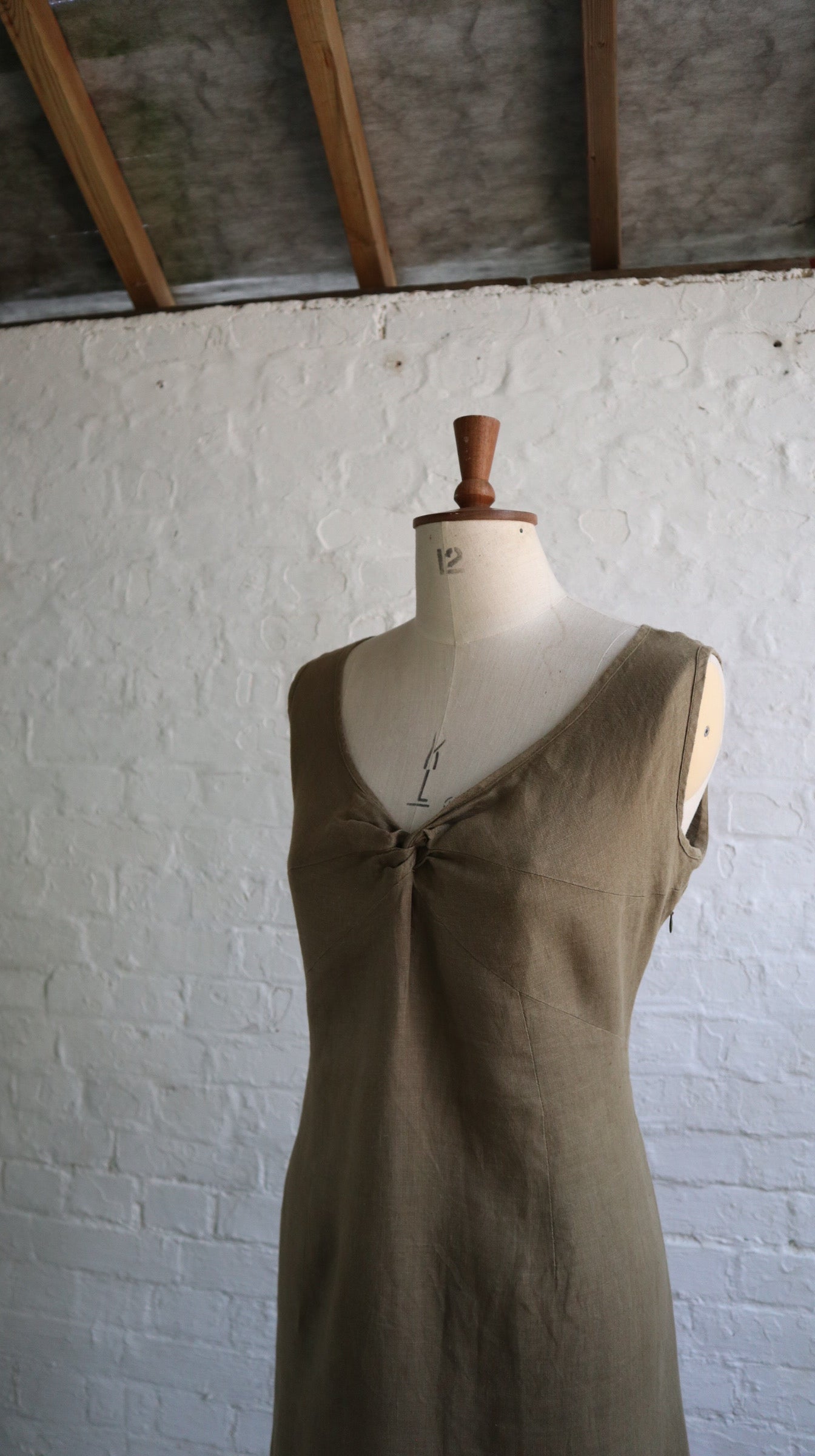 Italian Linen Minimalist Dress| 14