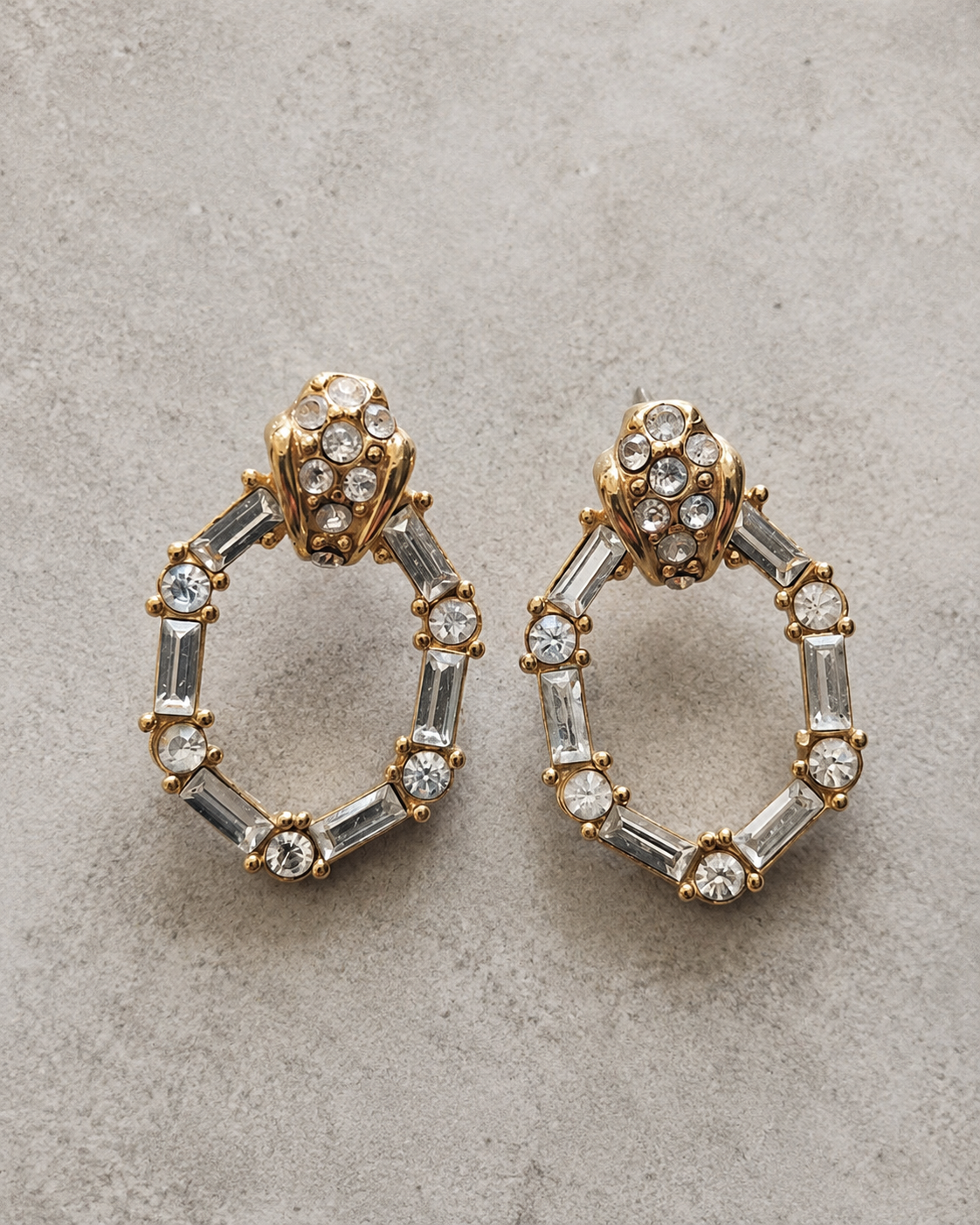 Monet Rhinestone Drop Earrings