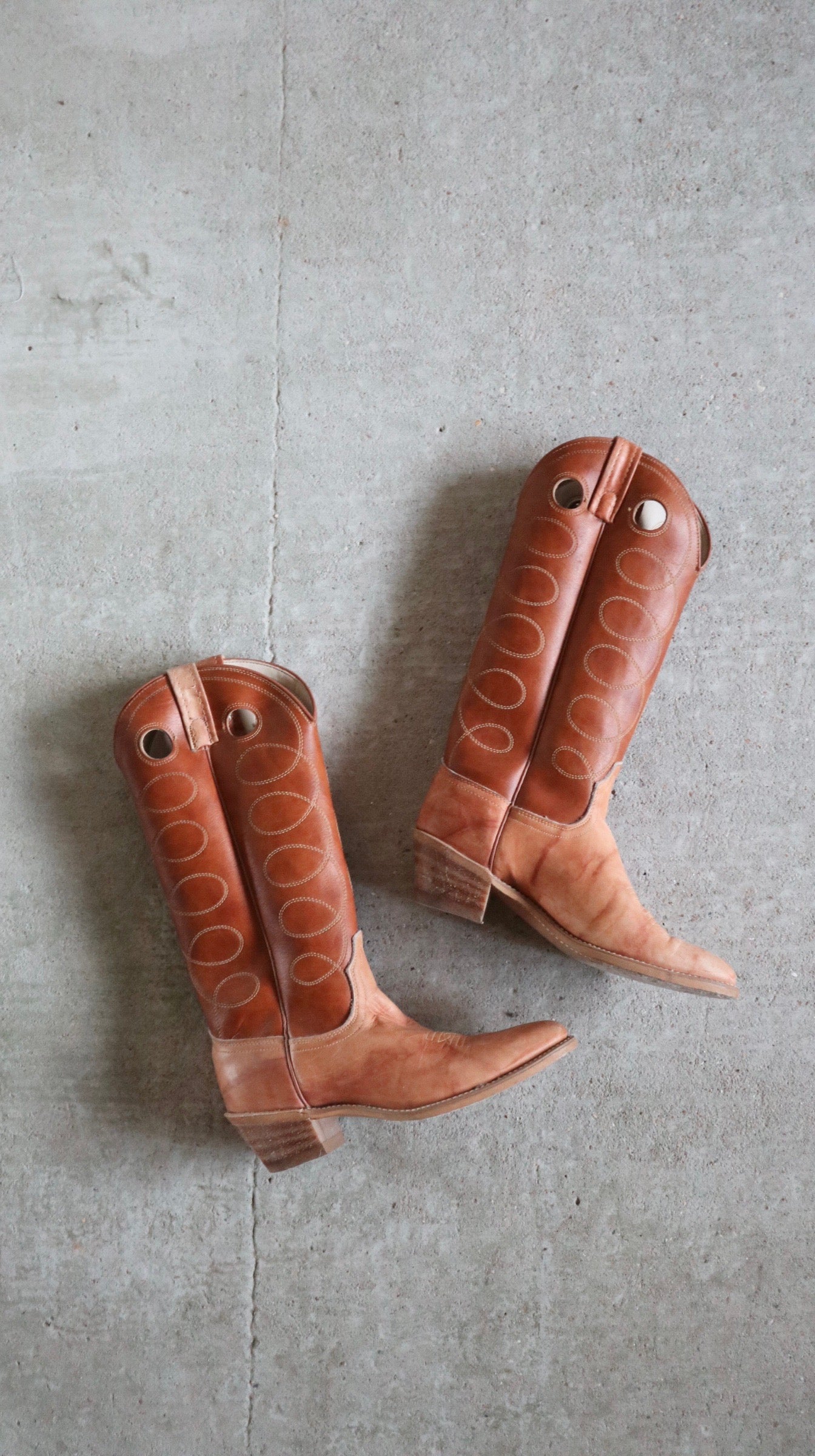 Vintage Lasso Stitch Boots | 5 uk