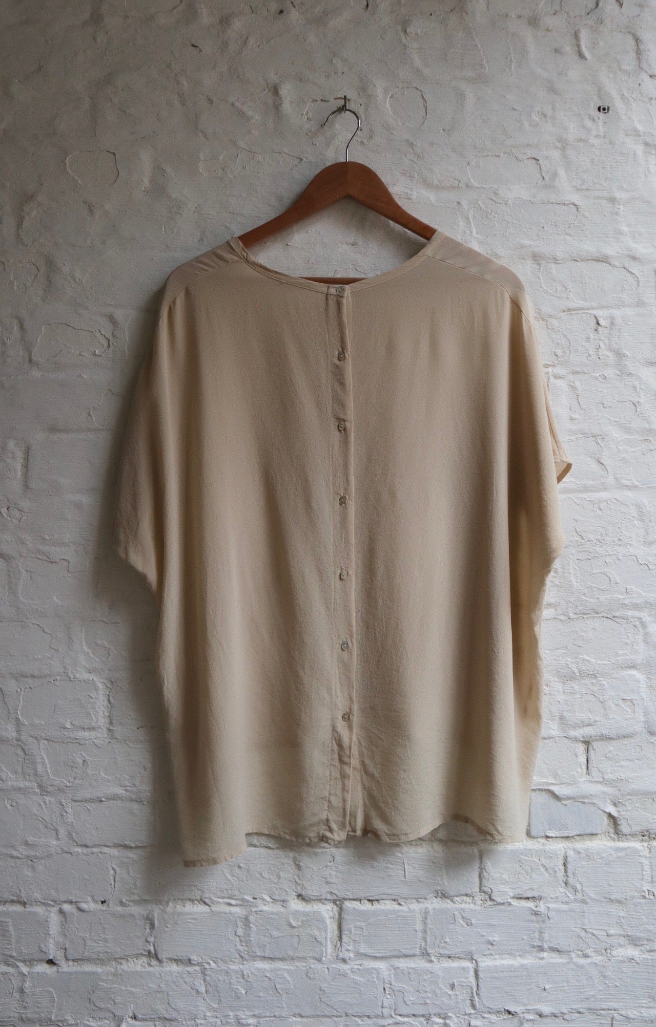 Silk Button Back Top | 12