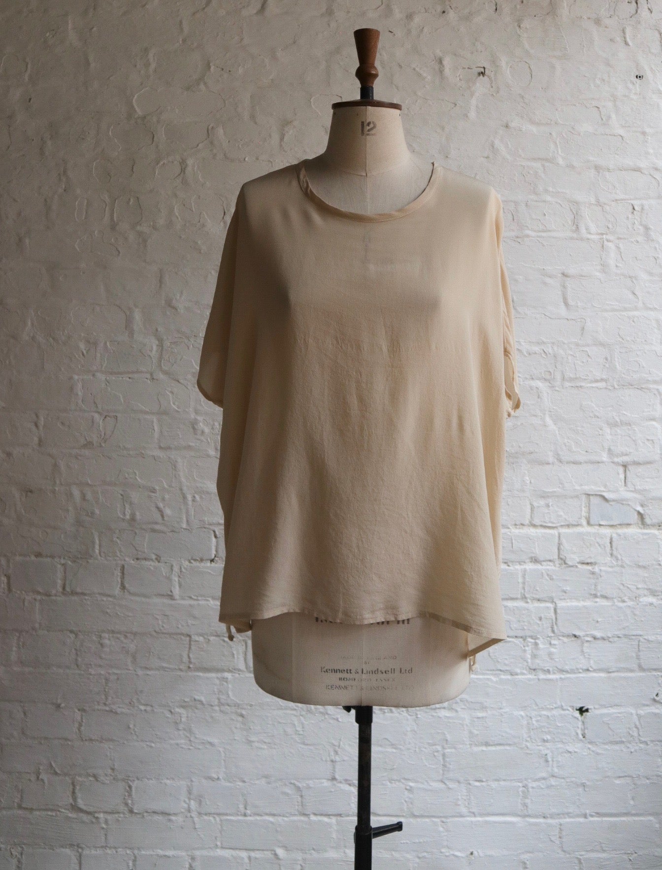Silk Button Back Top | 12