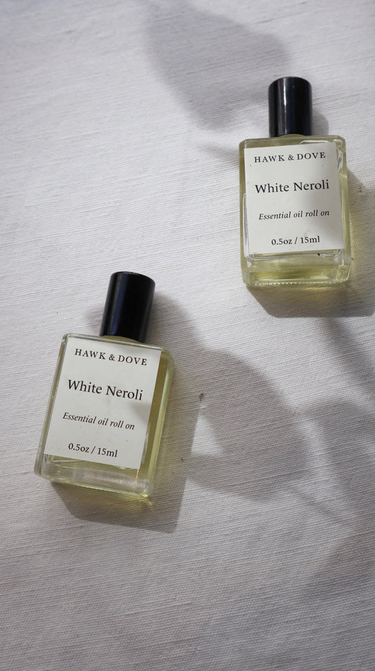 Hawk & Dove White Neroli Essential Oil Roll-On
0.5oz / 15ml
