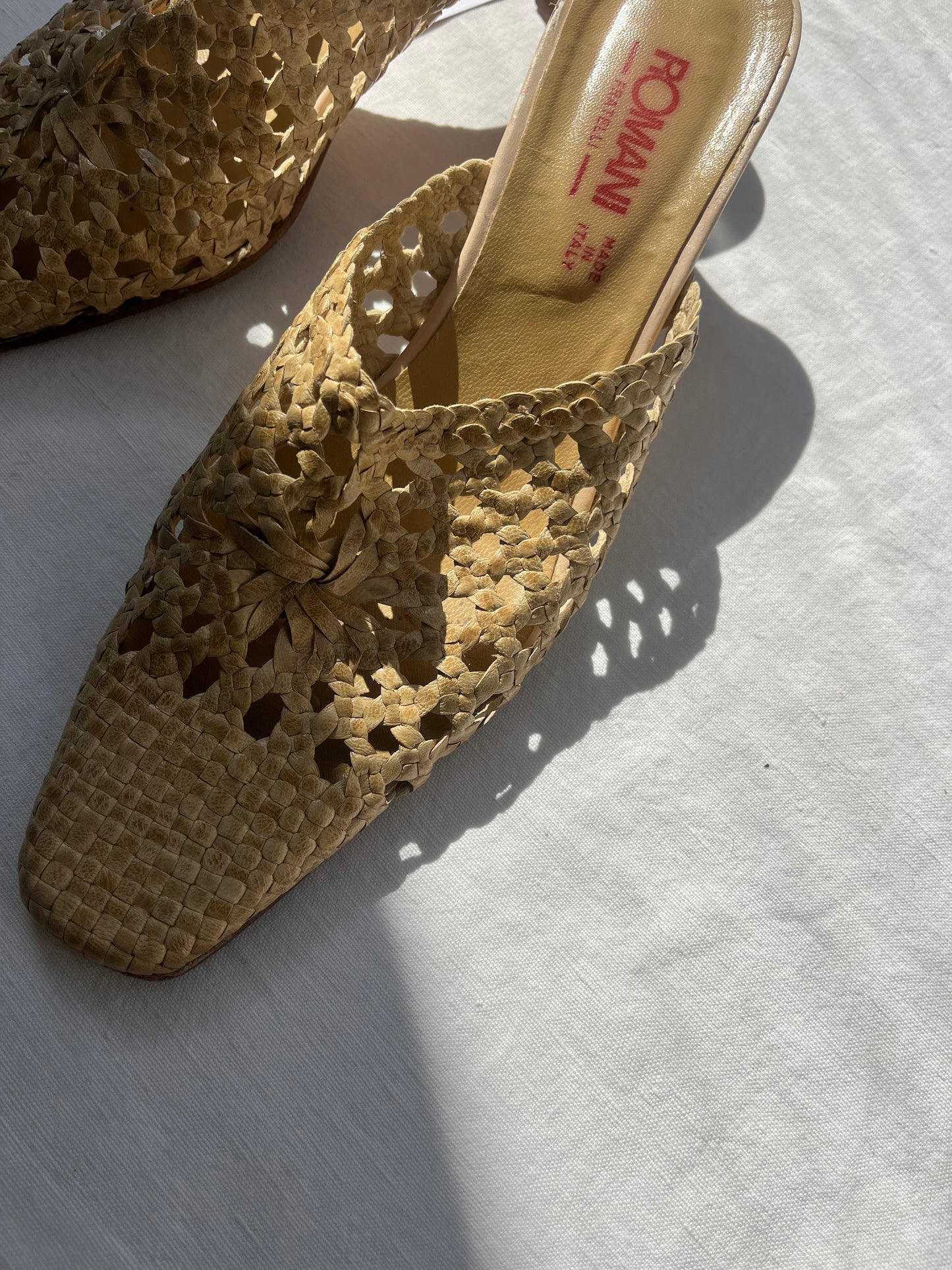 woven Leather Mules | 5