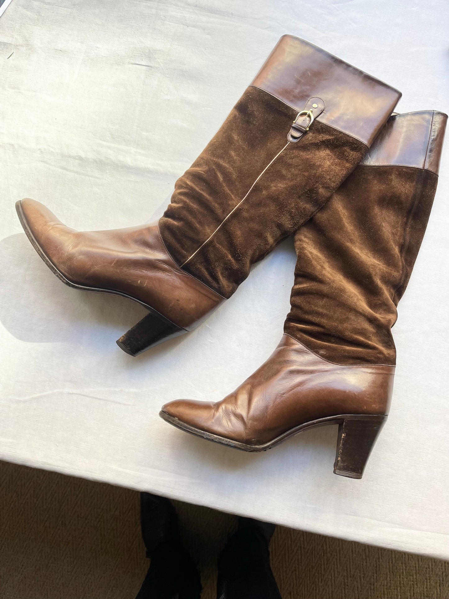 Vintage  70s Gucci Suede Boots / 5