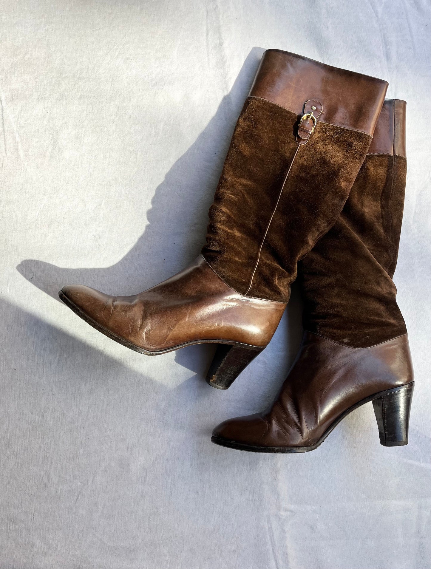 Vintage  70s Gucci Suede Boots / 5