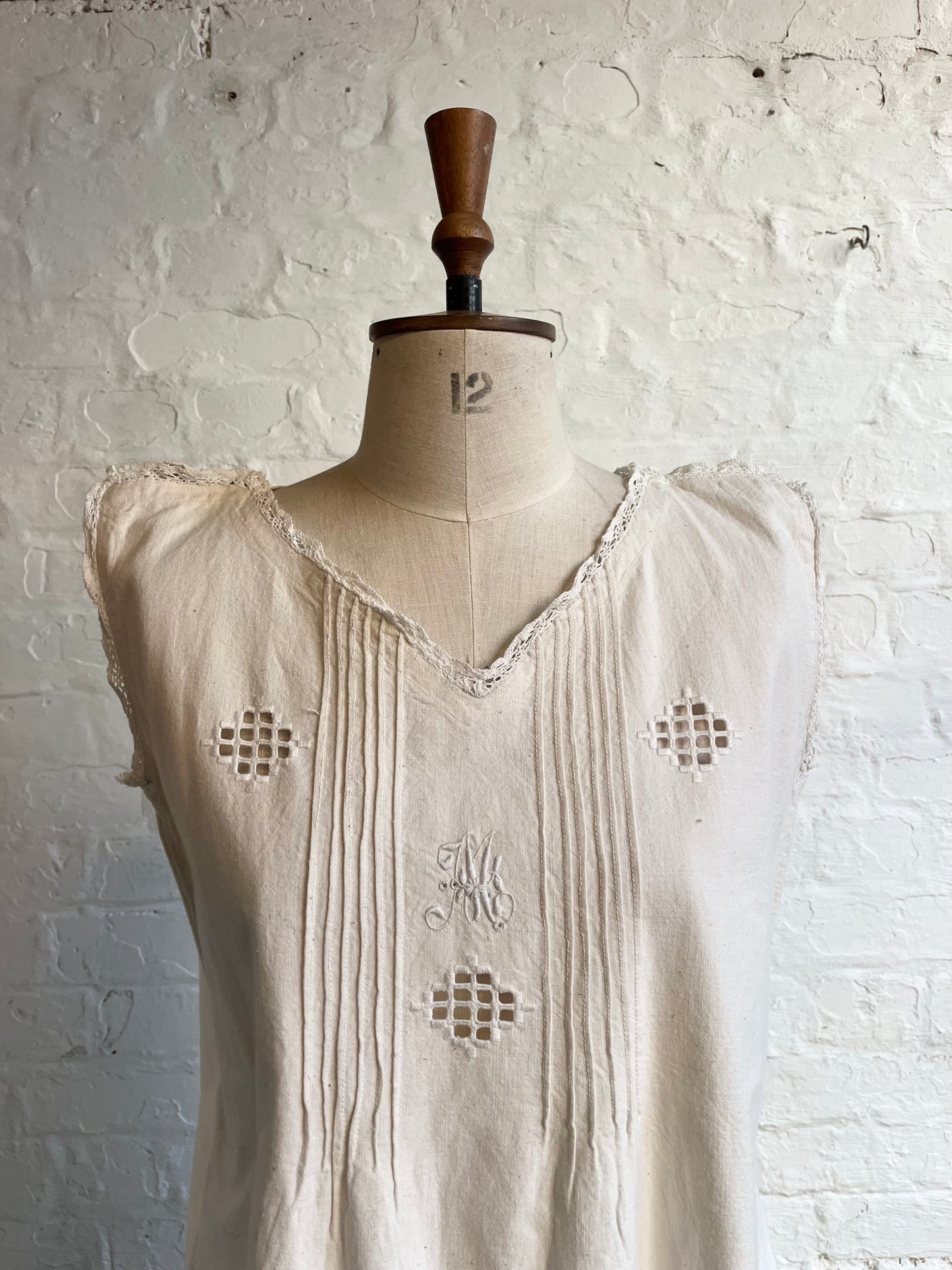 Antique Cotton French Dress| 12