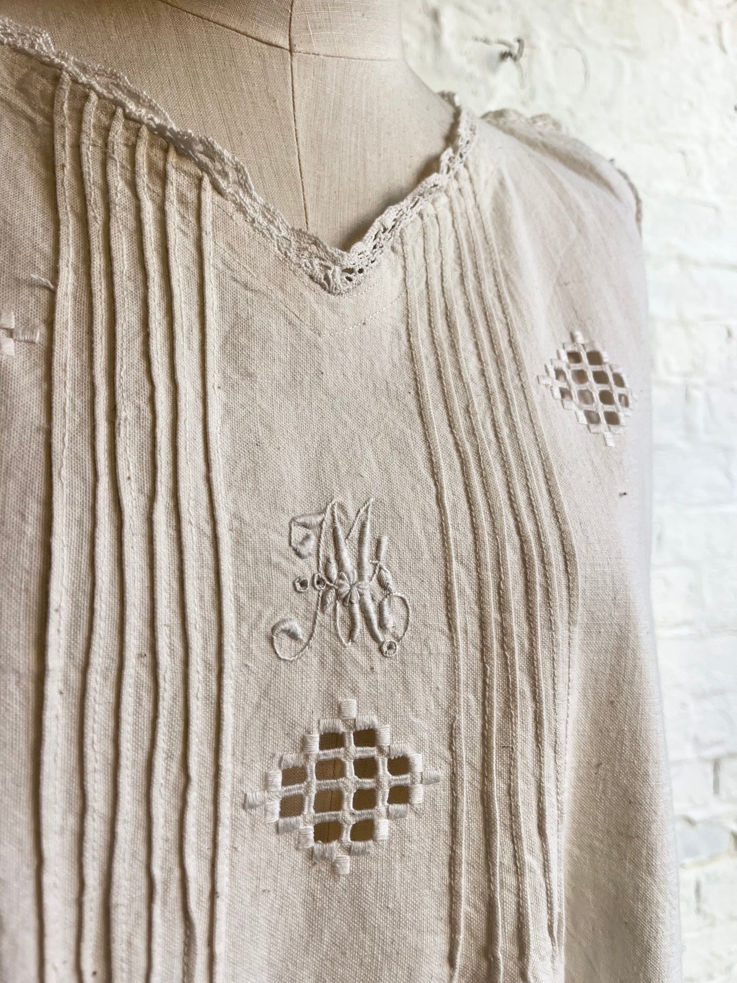 Antique Cotton French Dress| 12
