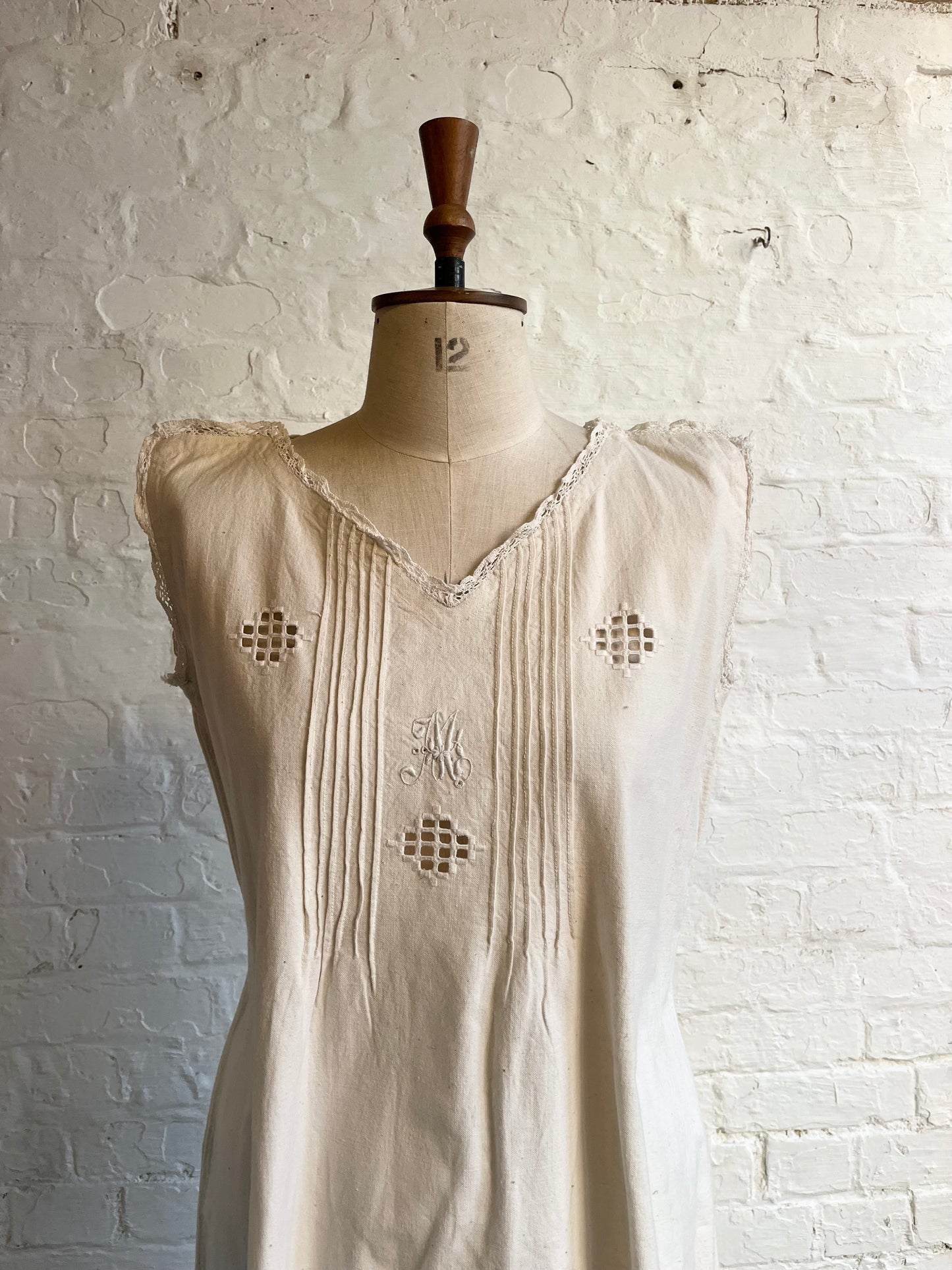 Antique Cotton French Dress| 12