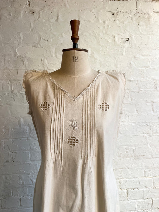 Antique Cotton French Dress| 12