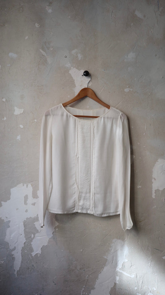 Cream Minimal Long Sleeve | 8-10
