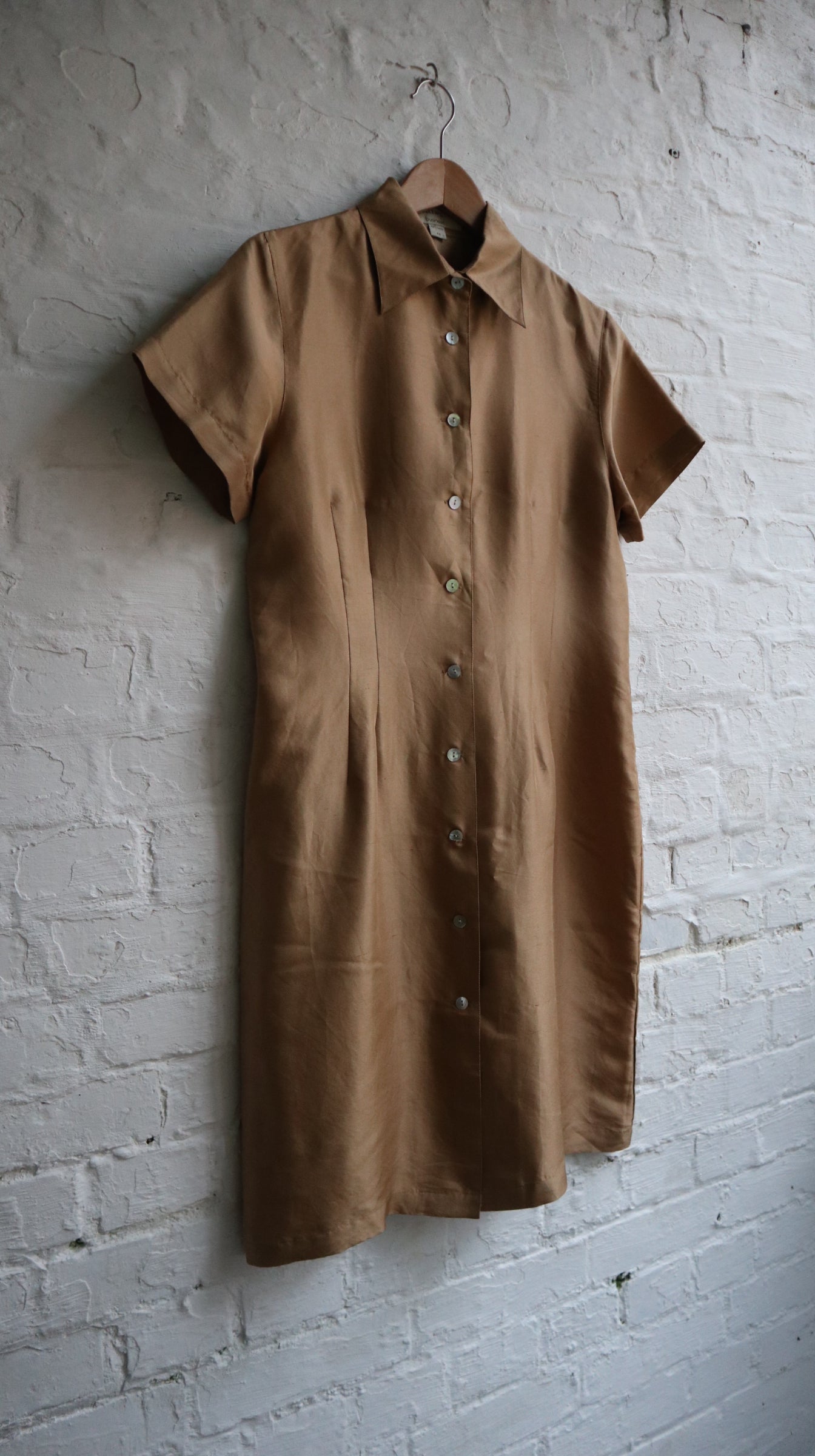 Silk Modernist Shirt Dress | 10