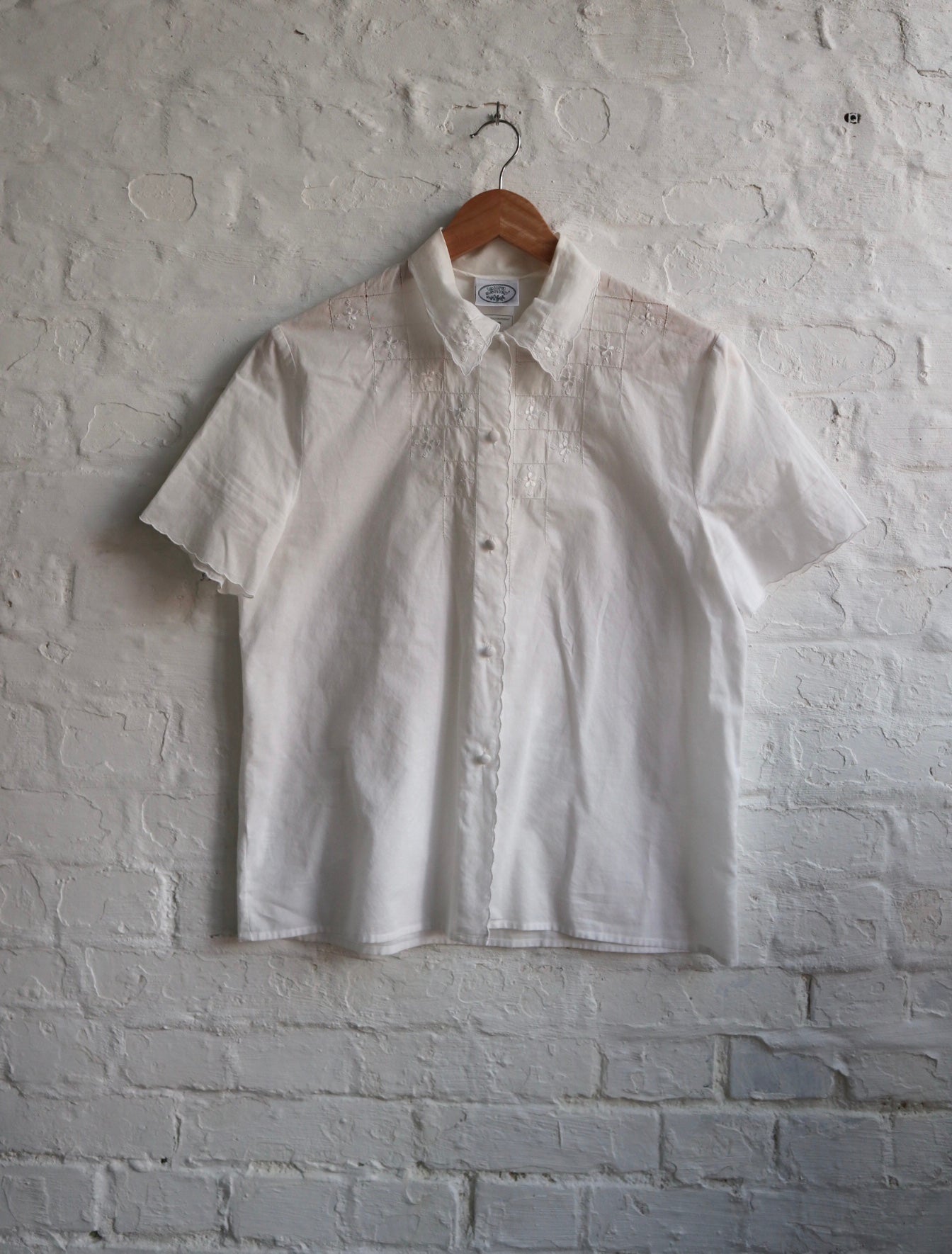 Laura Ashley White cotton Blouse | 10
