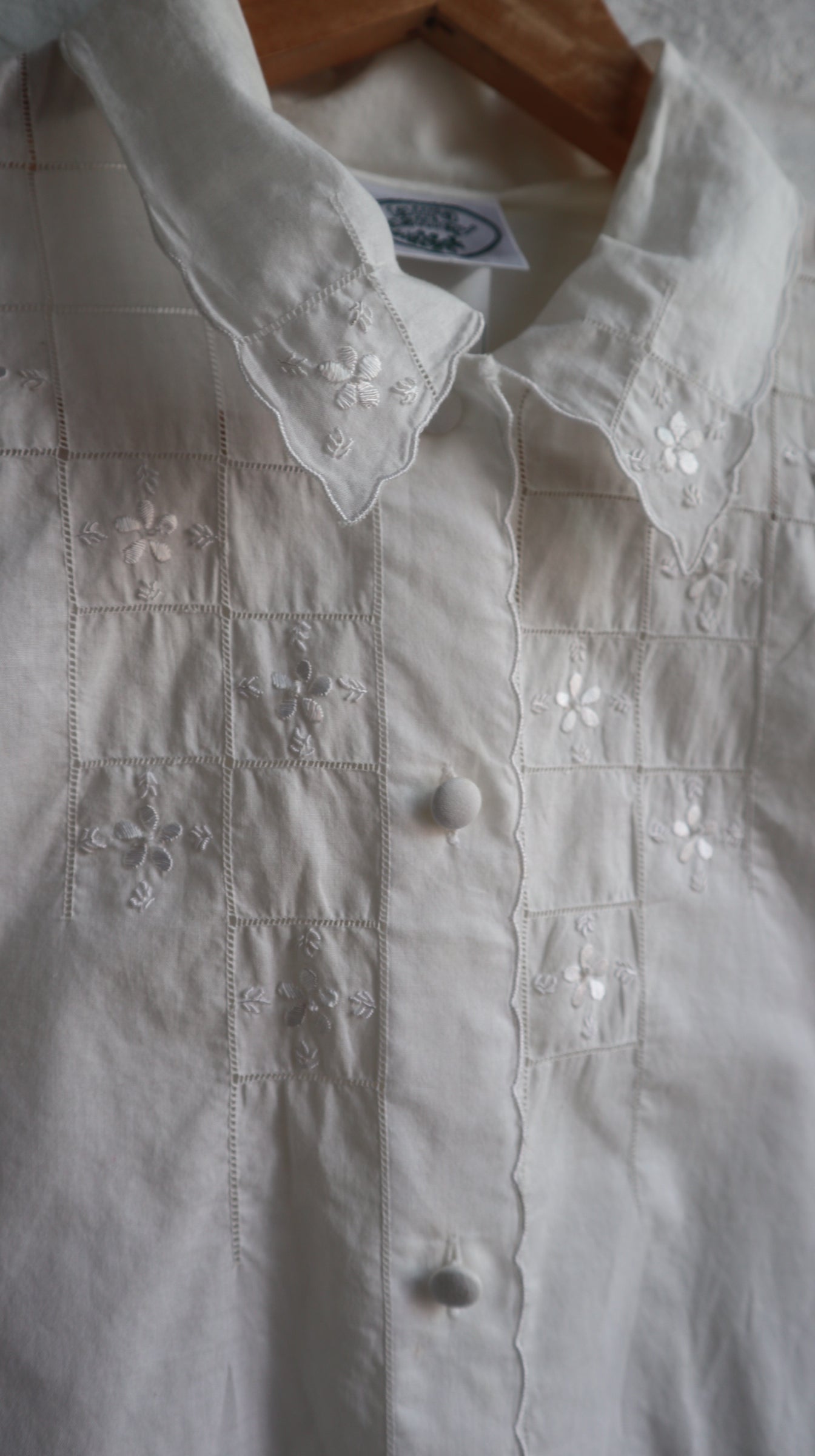 Laura Ashley White cotton Blouse | 10