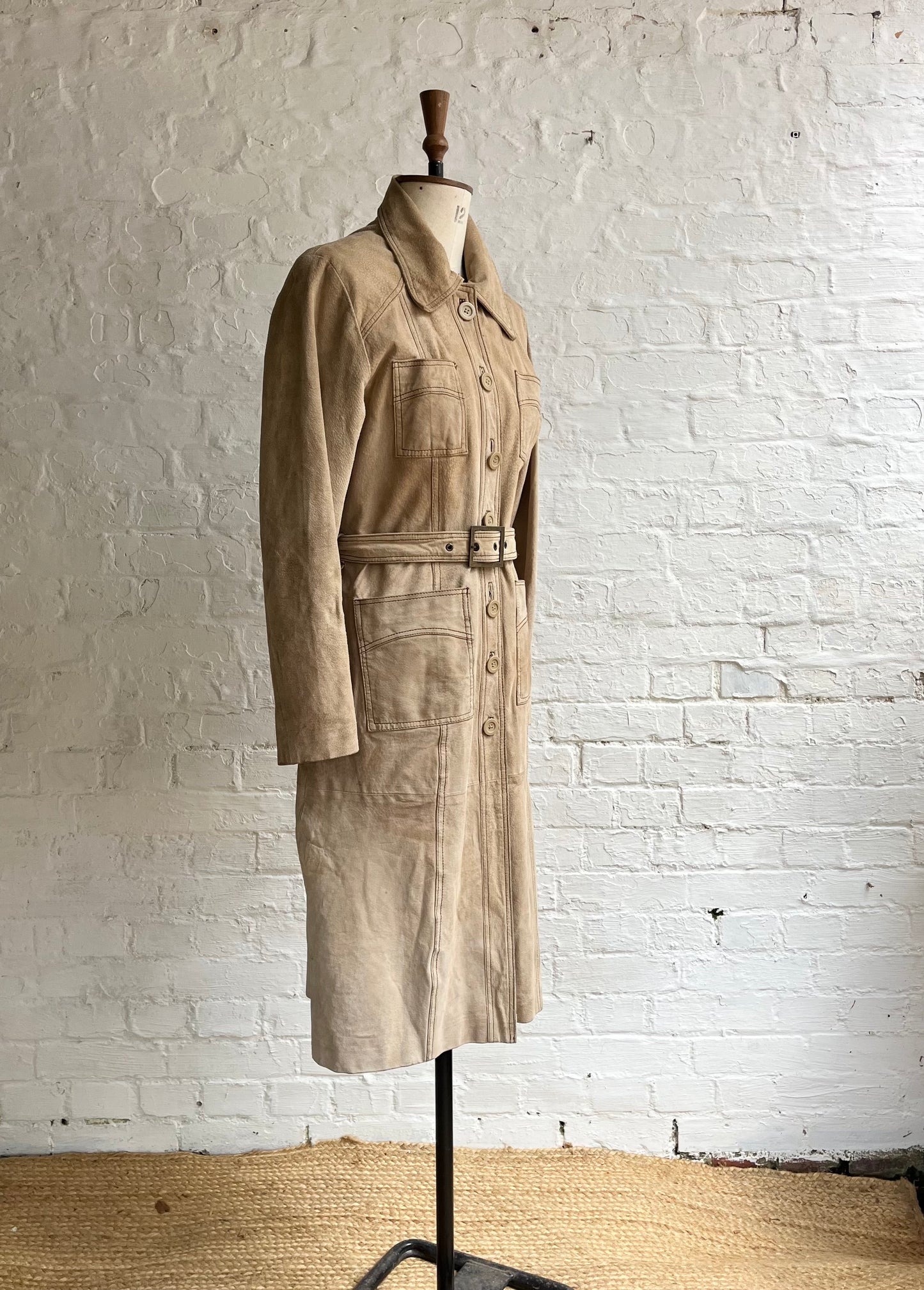 70s Inspired Safari Suede Coat | 10