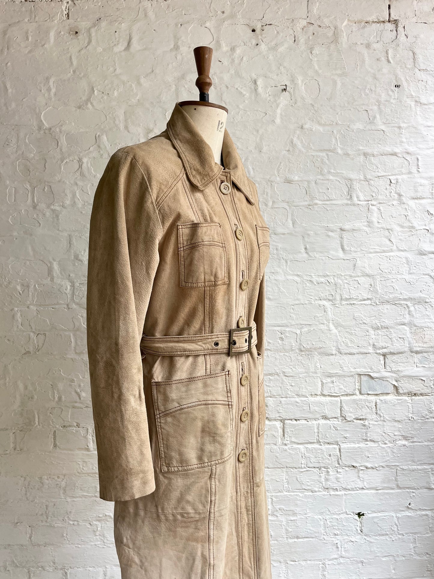 70s Inspired Safari Suede Coat | 10