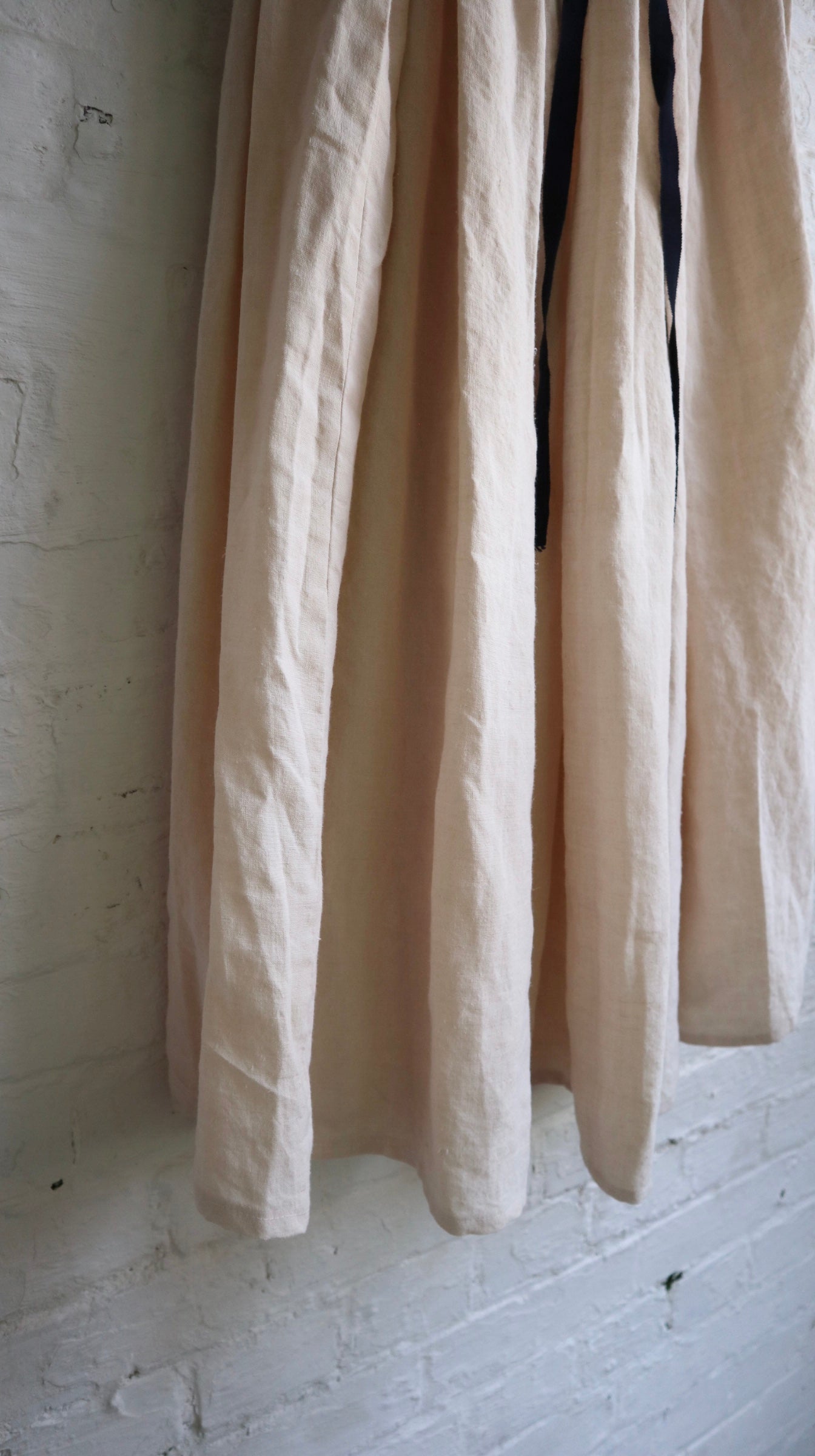 Vintage Antique Linen Skirt | M