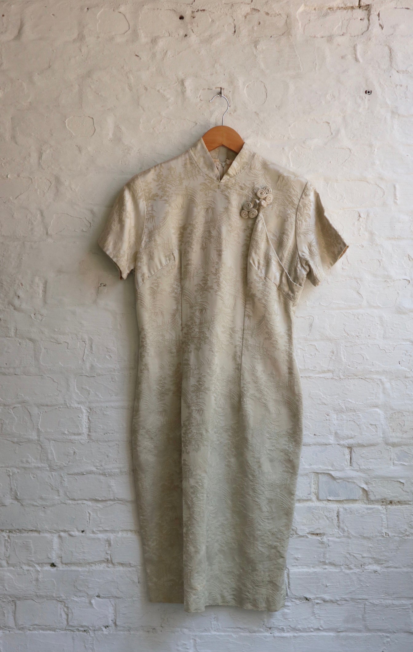 Vintage 40s cheongsam Dress| 12
