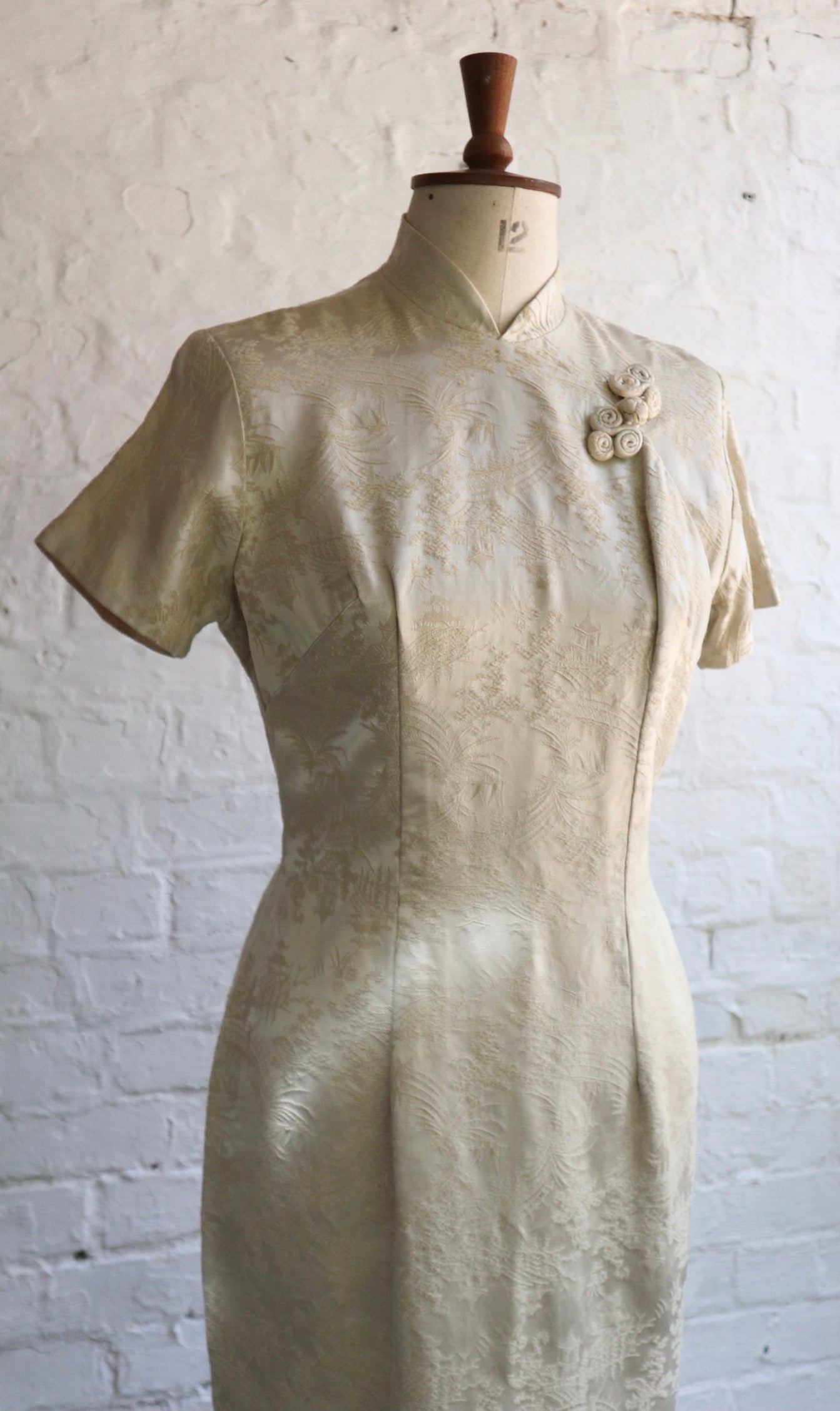 Vintage 40s cheongsam Dress| 12