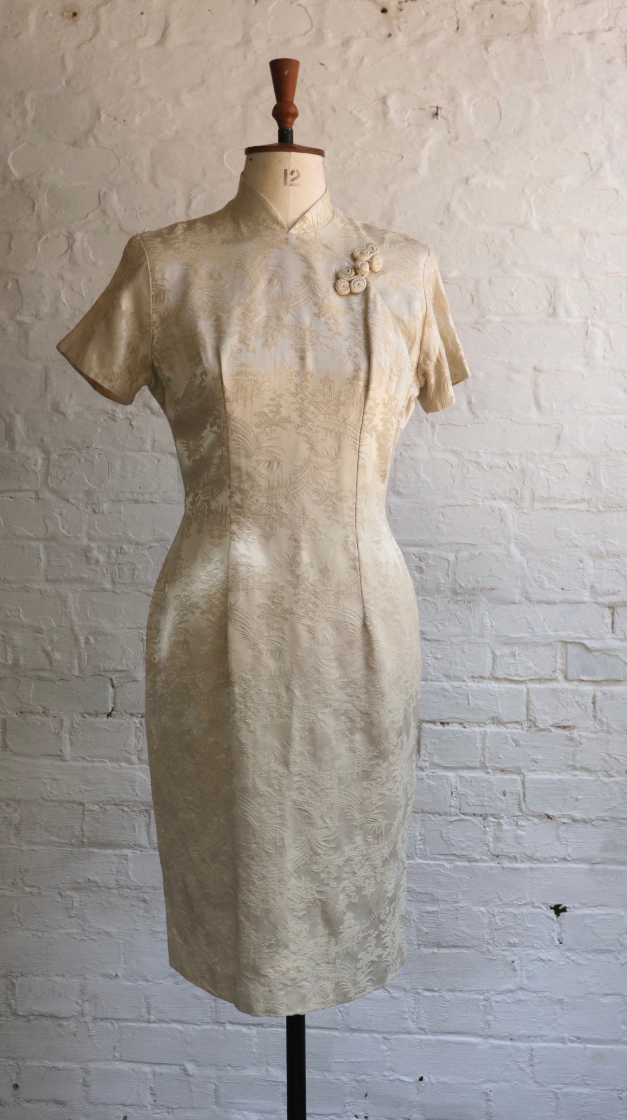 Vintage 40s cheongsam Dress| 12