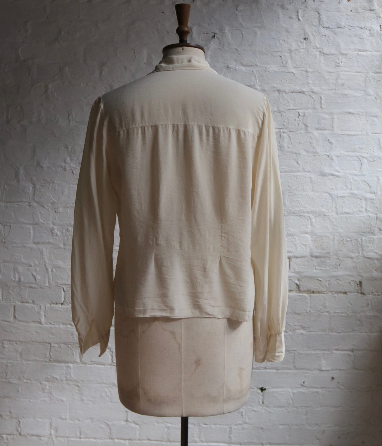 Vintage Pure Silk 40s Blouse | 8-10