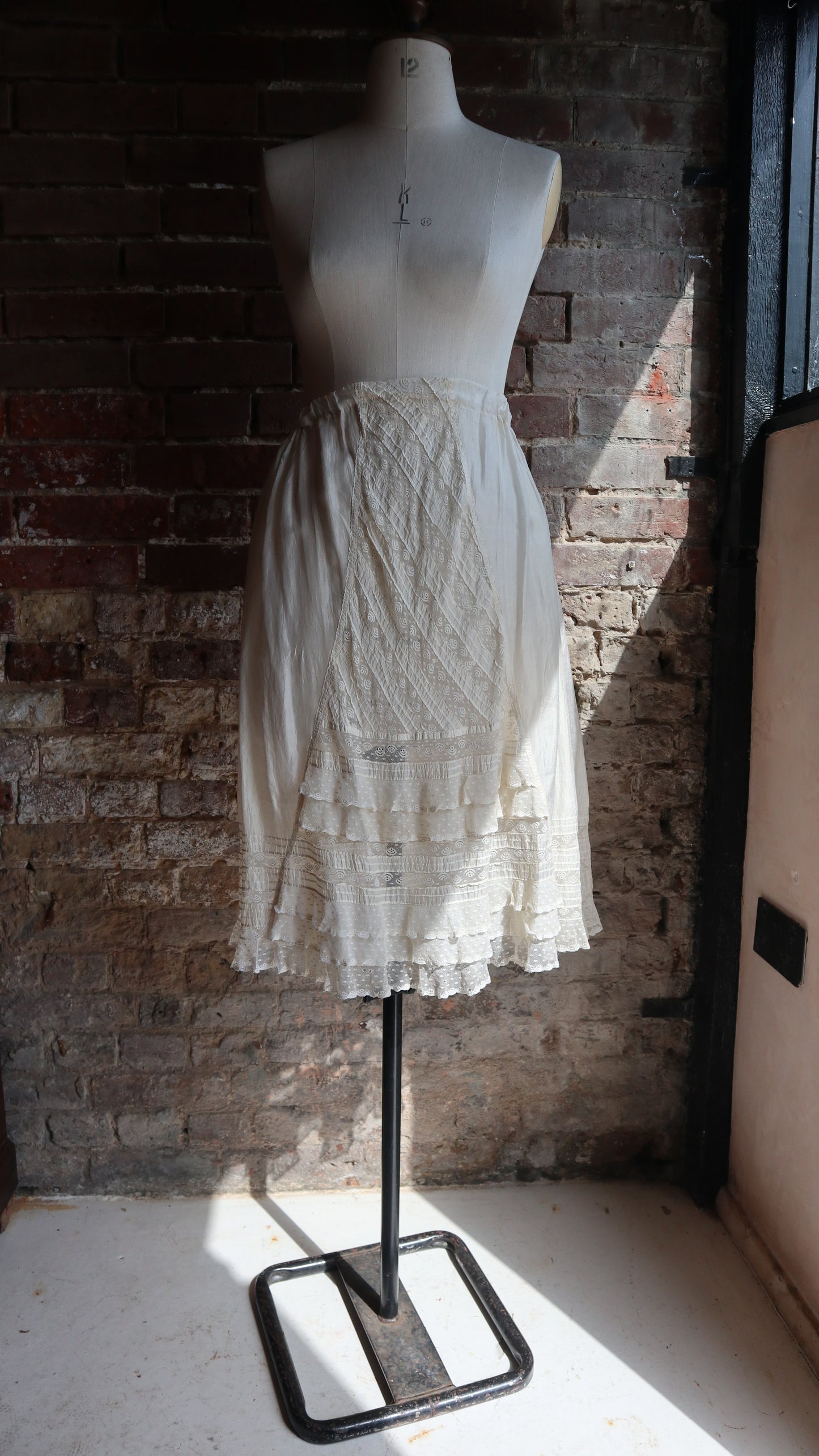 Antique French Lace Skirt | 8-10 uk