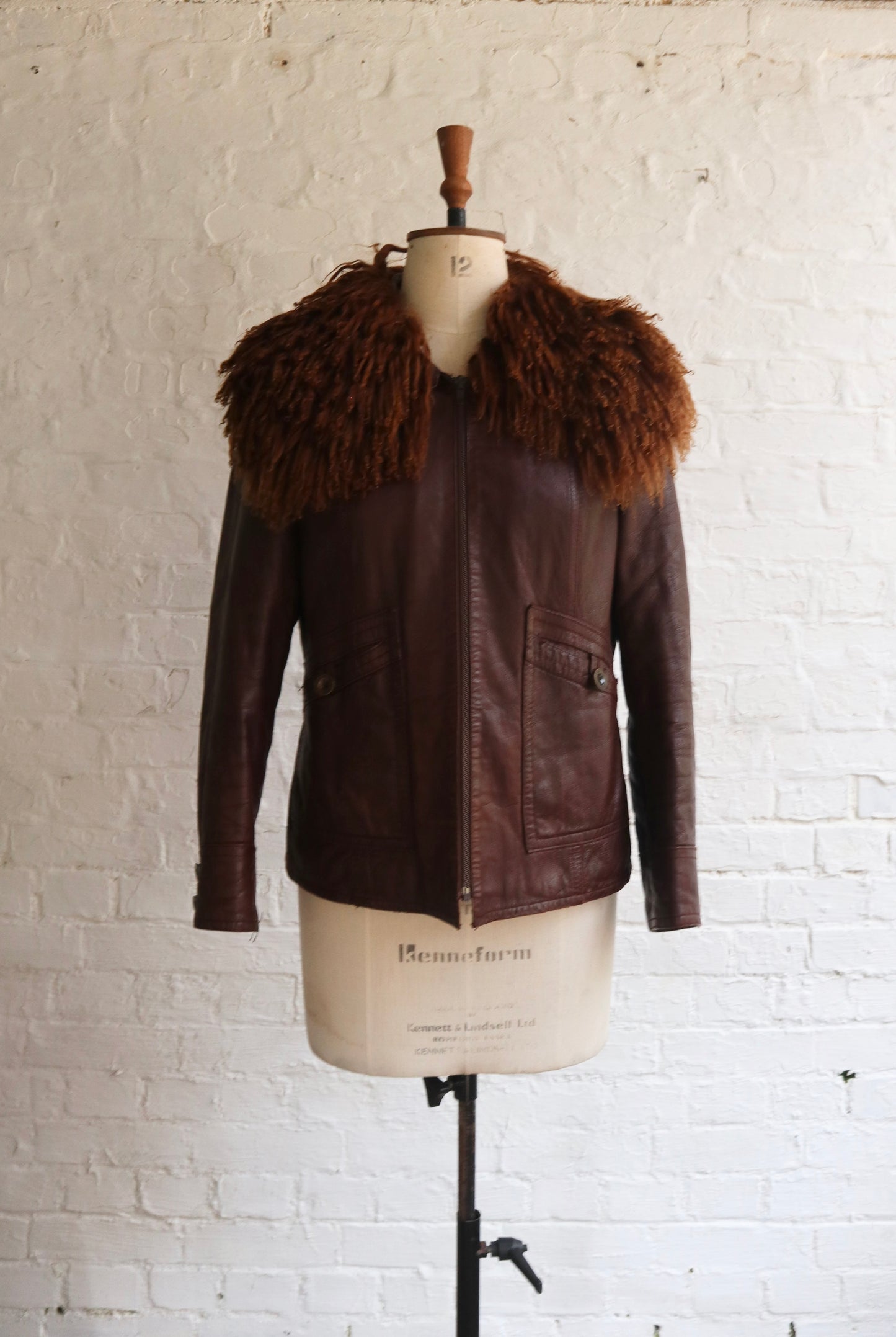 70s Vintage Leather Jacket | 10
