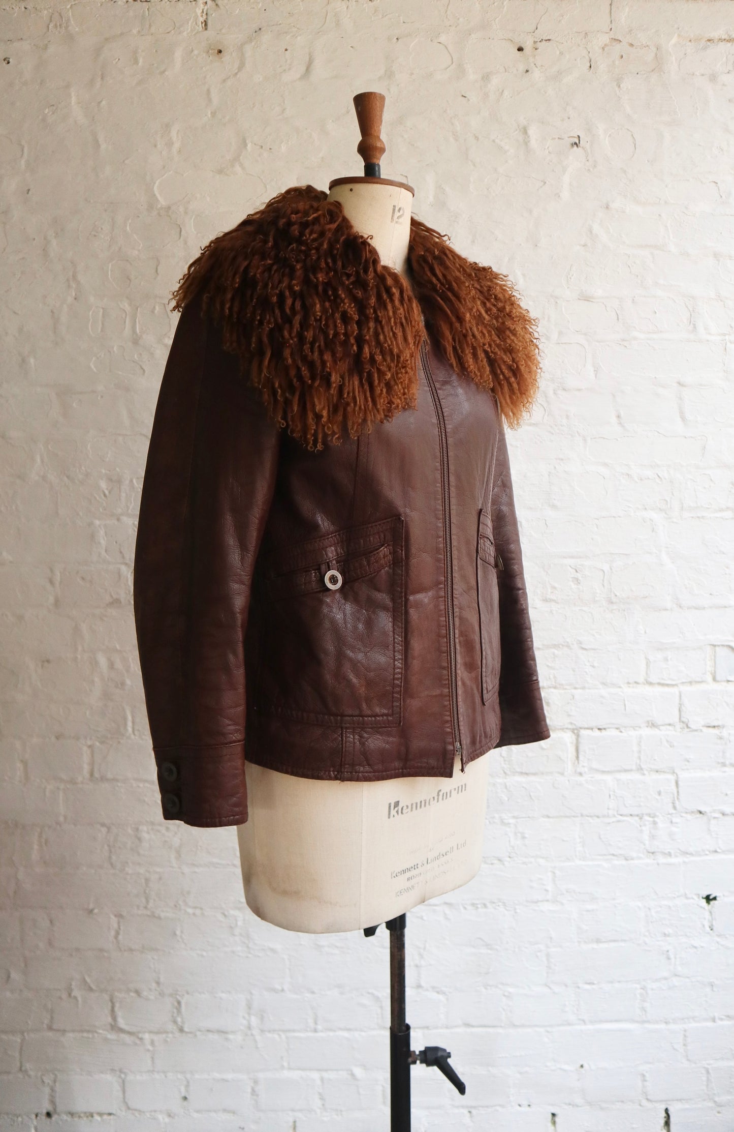 70s Vintage Leather Jacket | 10