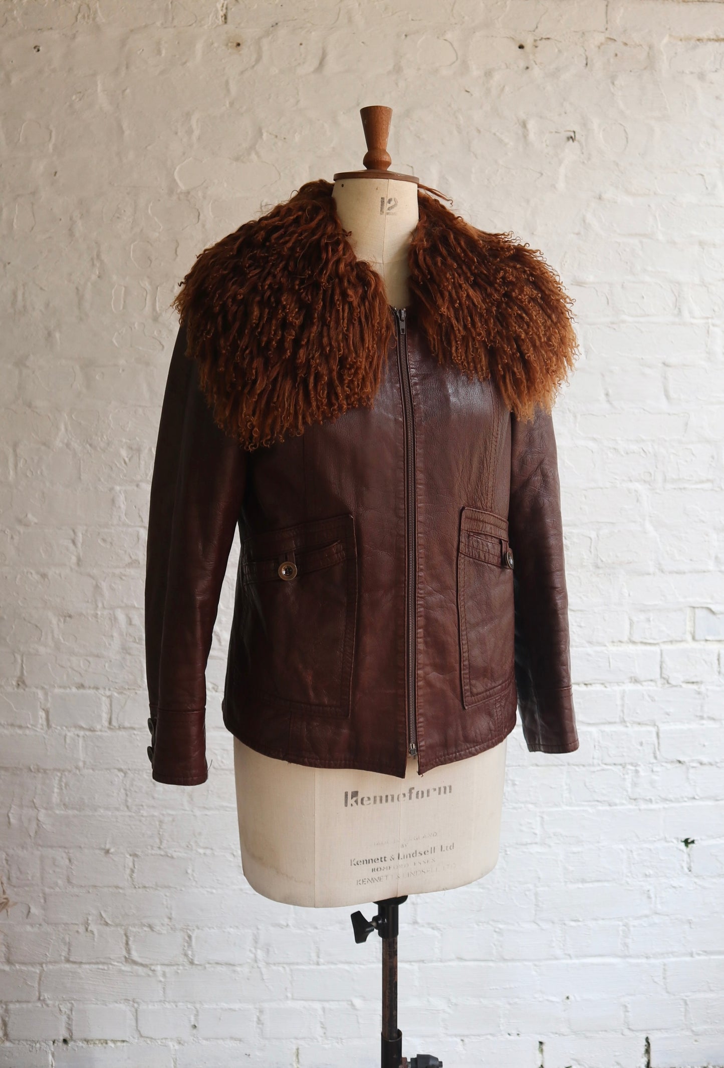 70s Vintage Leather Jacket | 10