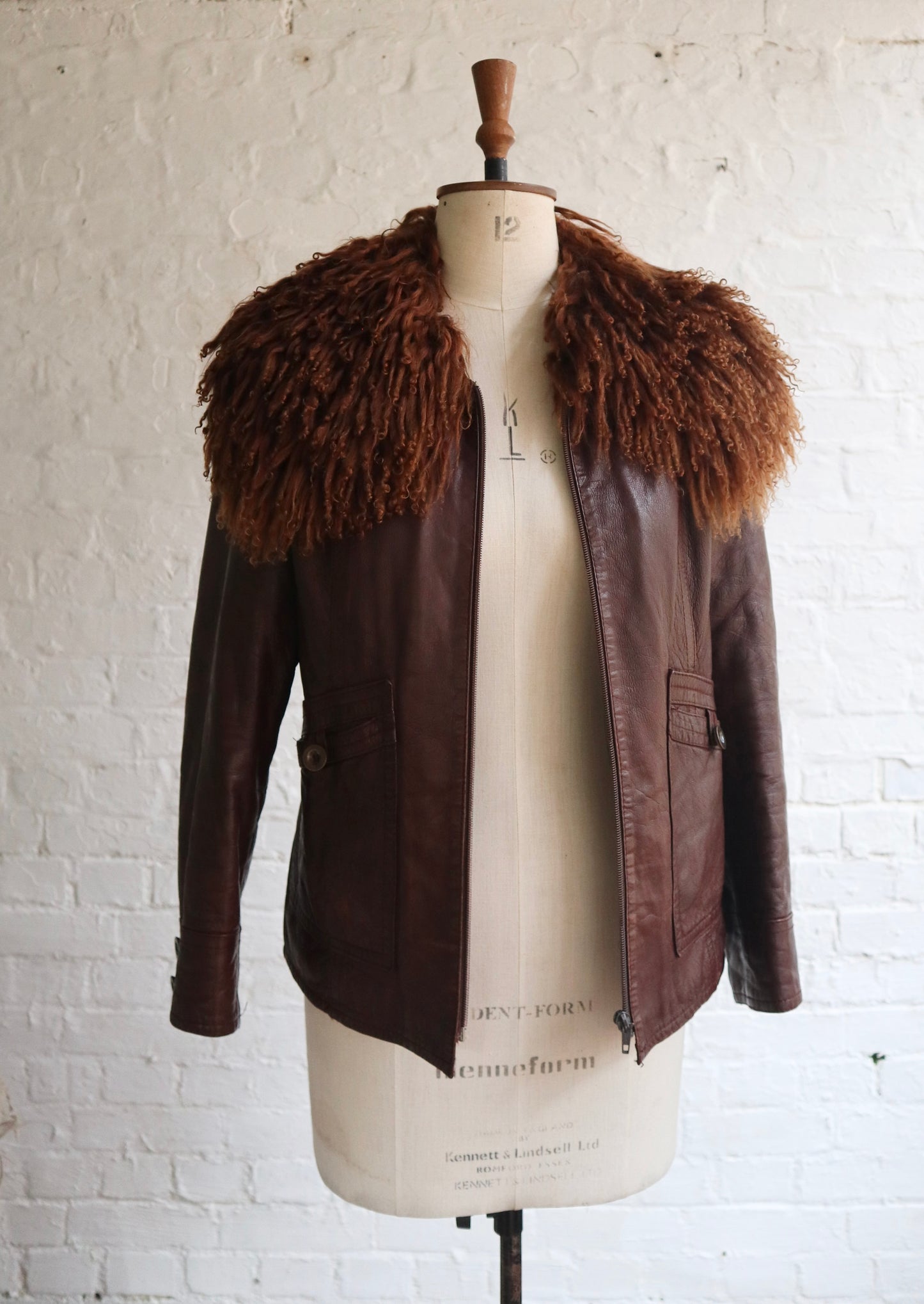 70s Vintage Leather Jacket | 10