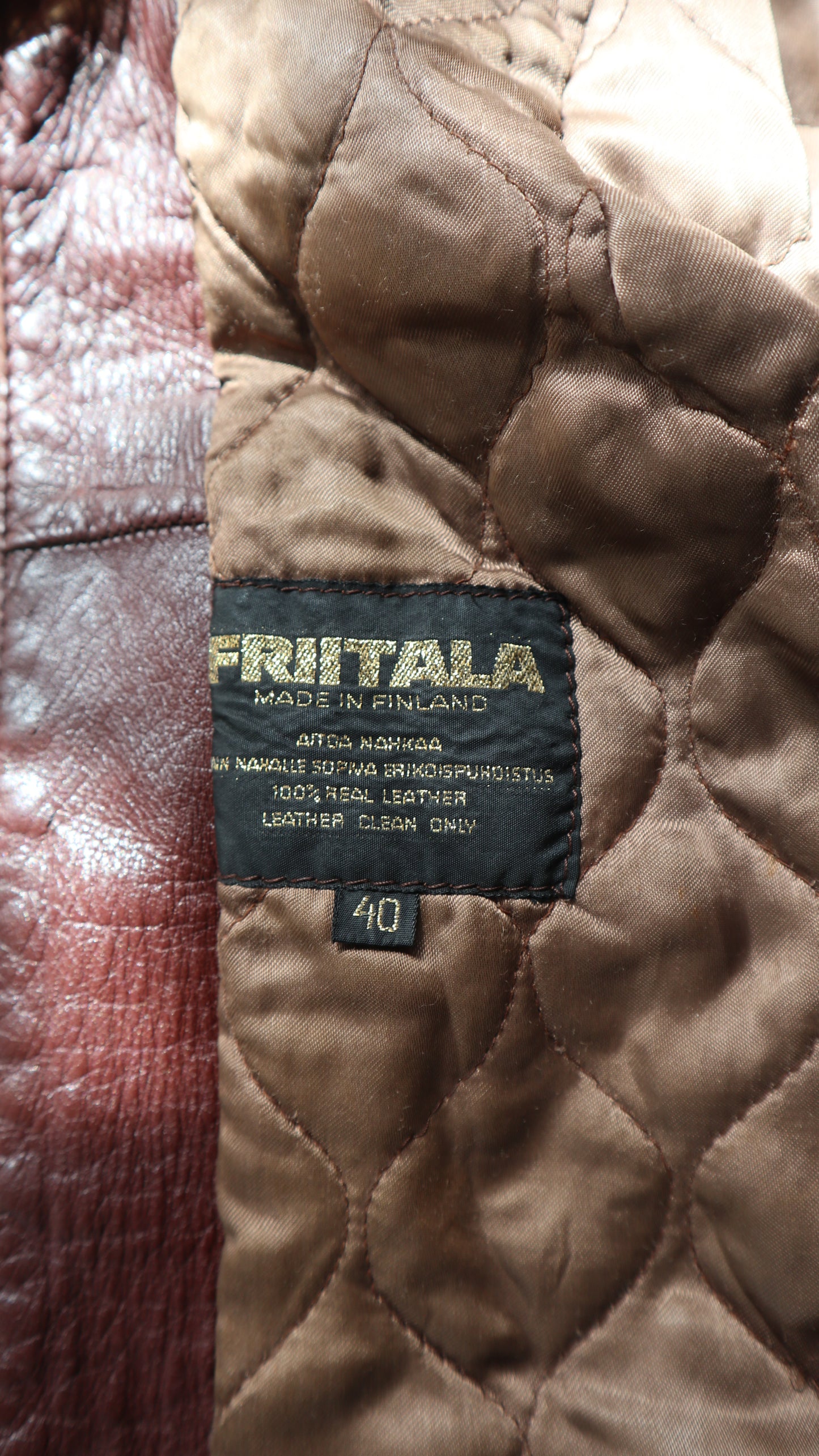 70s Vintage Leather Jacket | 10