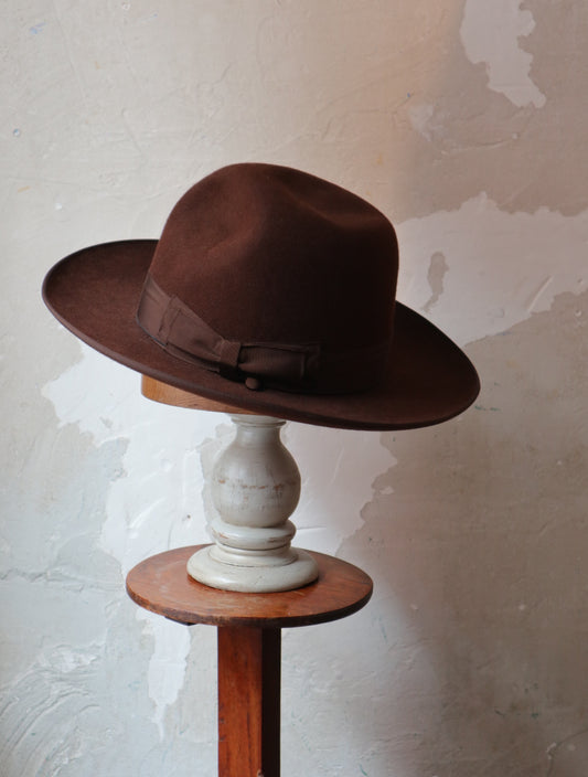 Brown Bosman Felt Hat / 58