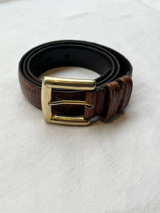 Vintage Italian Leather Belt | 85cm
