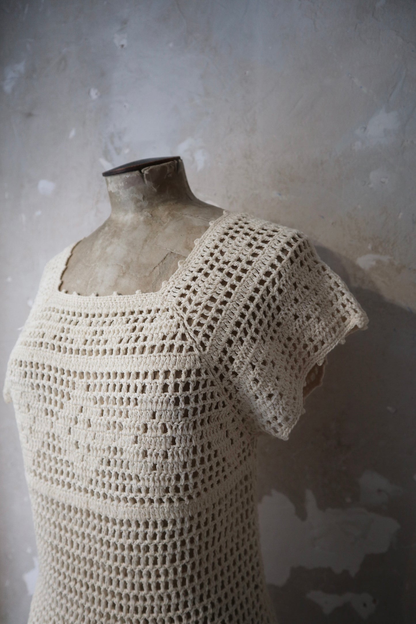 Vintage Crochet Short sleeve / S